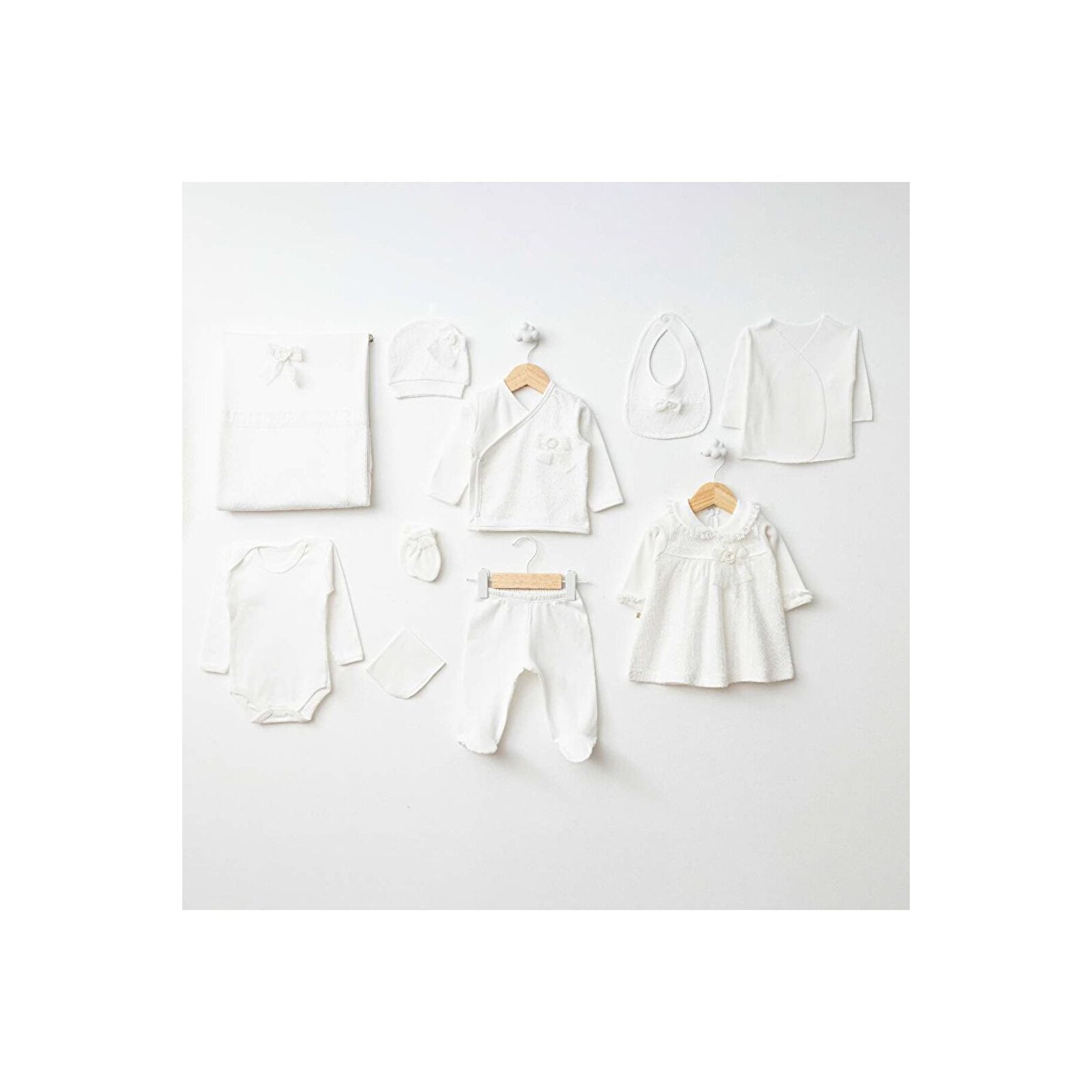 10'Lu Bebek Hastane Çıkışı Zıbın Seti