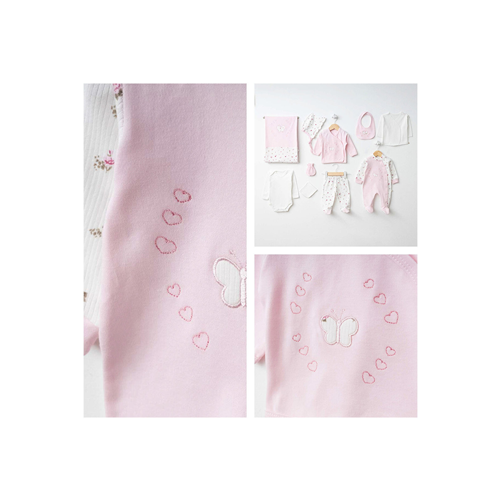 10'Lu Bebek Hastane Çıkışı Zıbın Seti