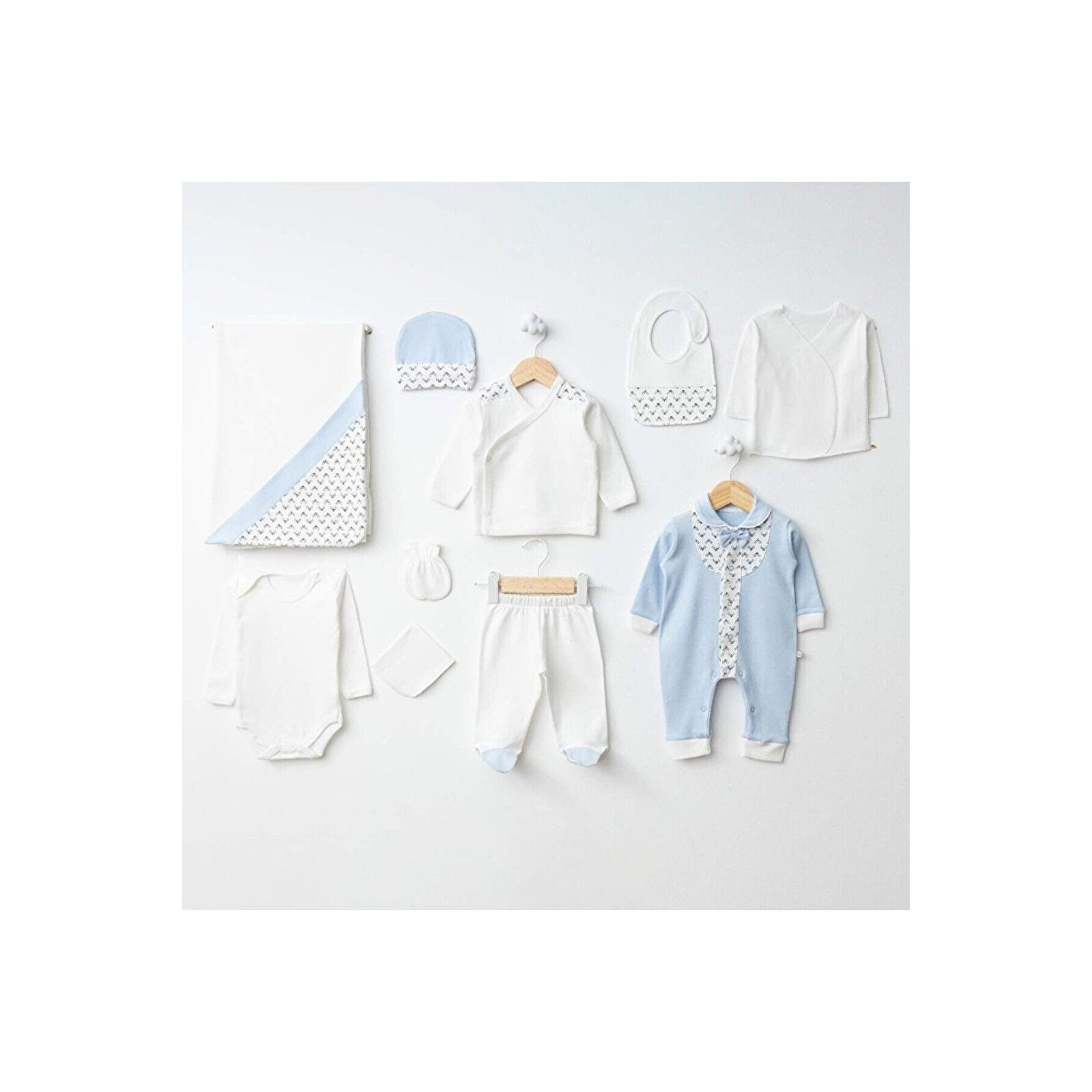 10'Lu Bebek Hastane Çıkışı Zıbın Seti