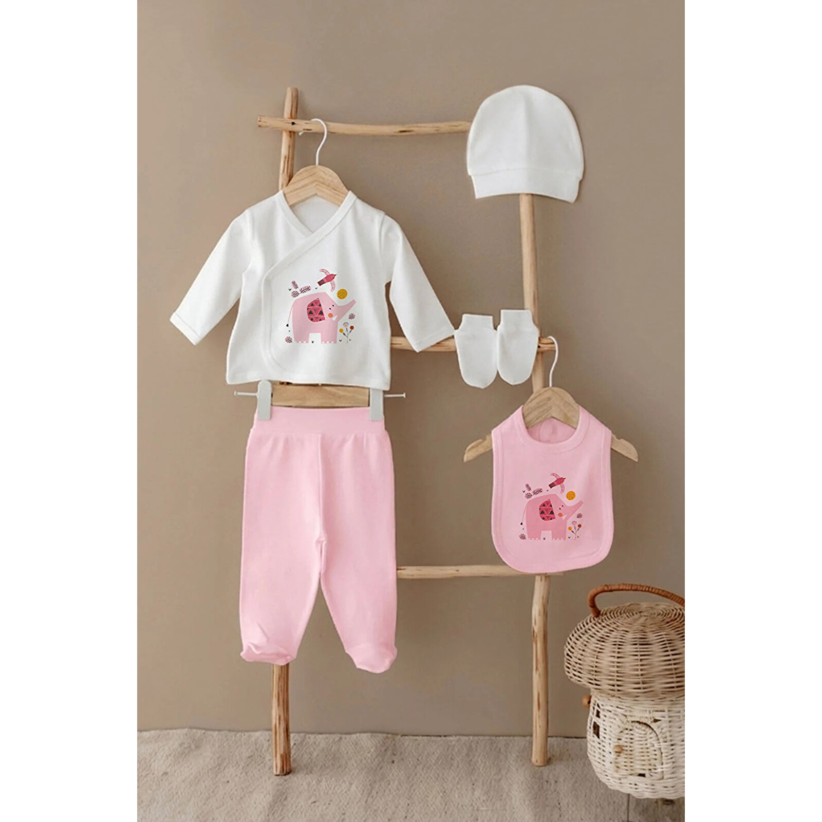 5'li Hastane Çıkışı - Sevimli Pembe Fil