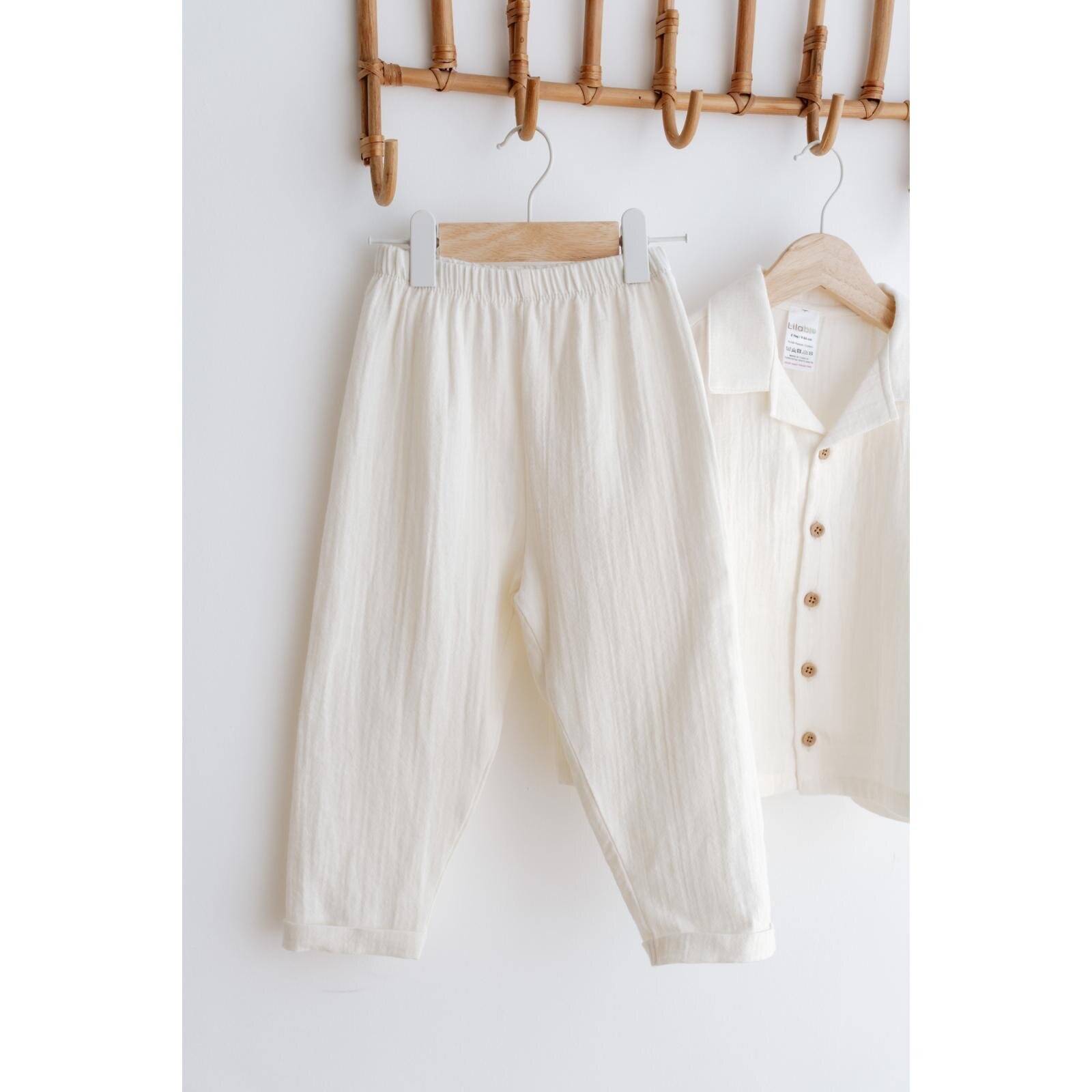 %100 Pamuk Müslin Bohem Gömlekli Takım