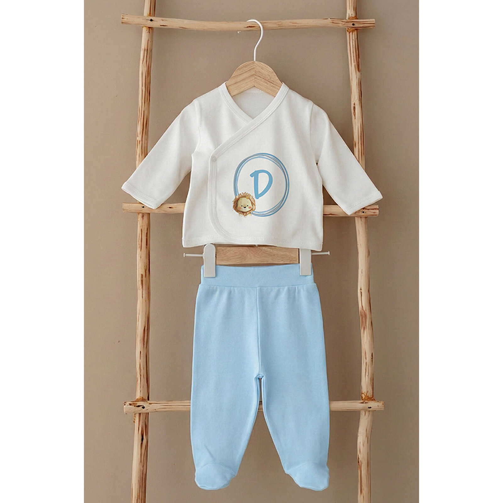 5'li Hastane Çıkışı - Sevimli Aslan Harf Serisi - D Harfi