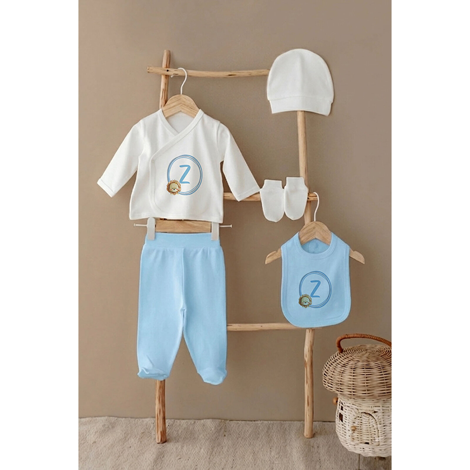 5'li Hastane Çıkışı - Sevimli Aslan Harf Serisi - Z Harfi