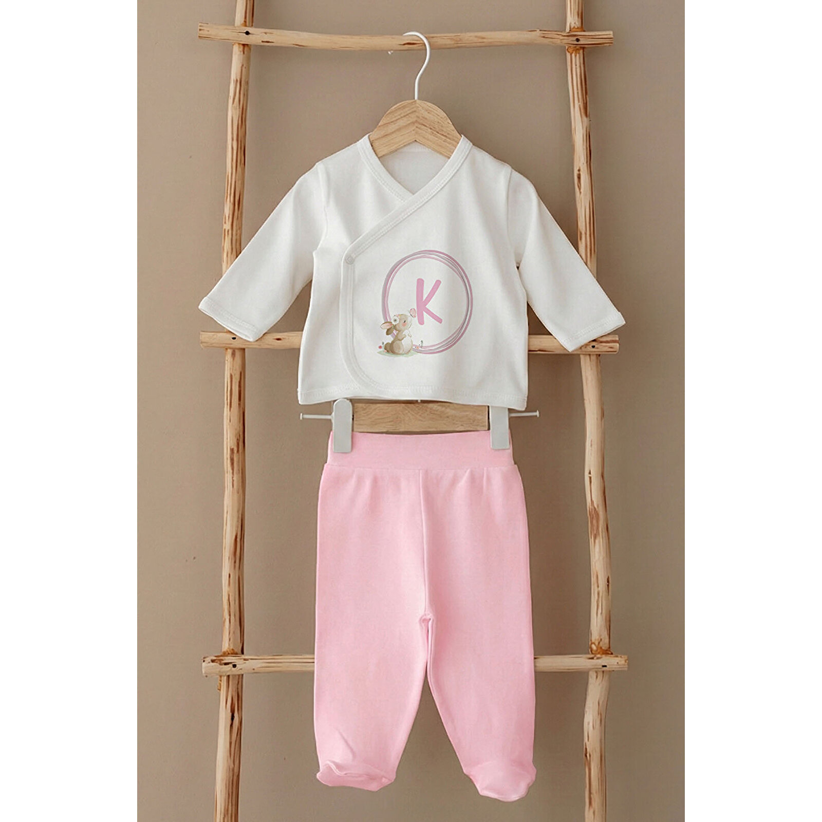 5'li Hastane Çıkışı - Sevimli Tavşan Harf Serisi - K Harfi