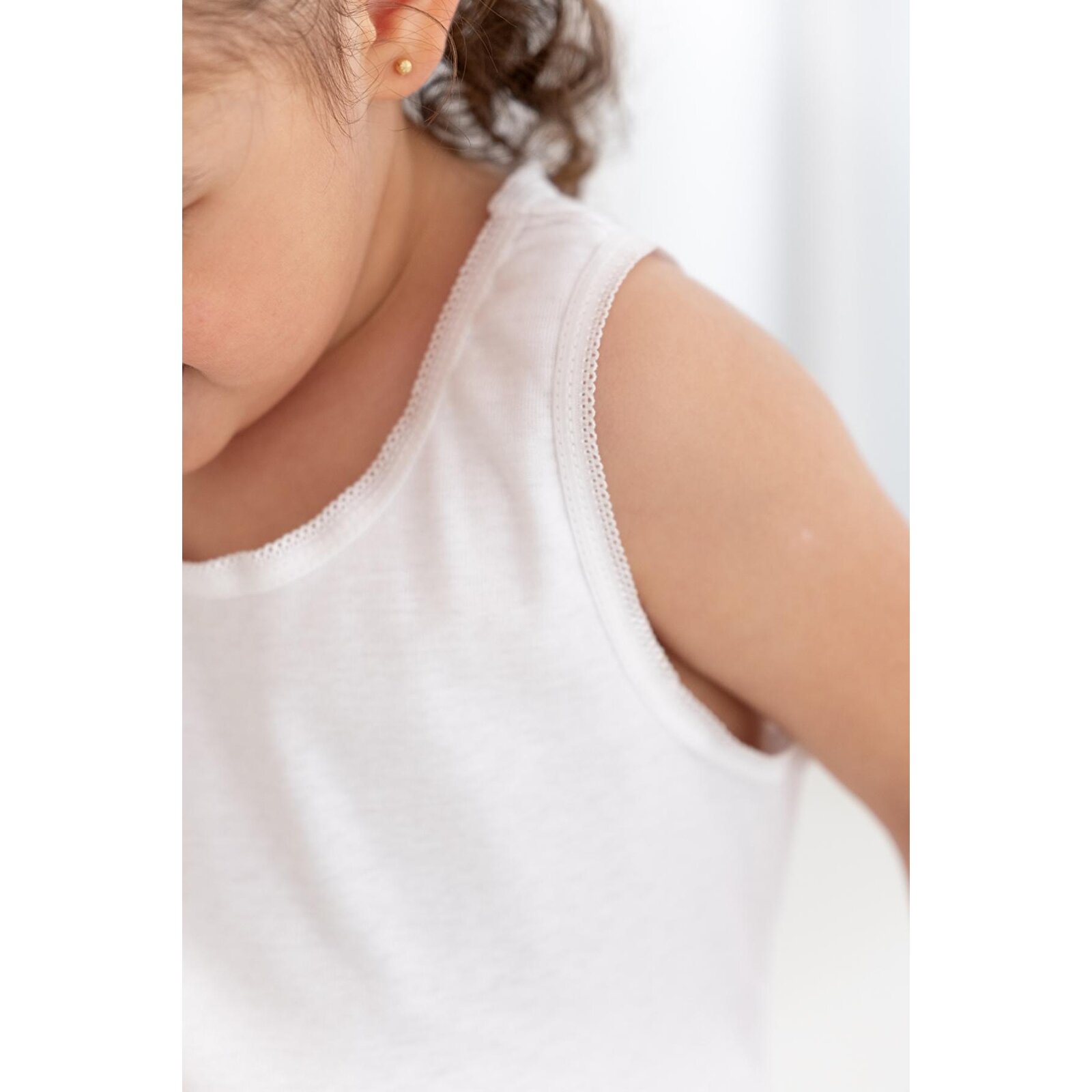 %100 Pamuk 3lü Kız Çocuk Beyaz Atlet %100 Pamuk 3lü Kız Çocuk Beyaz Atlet