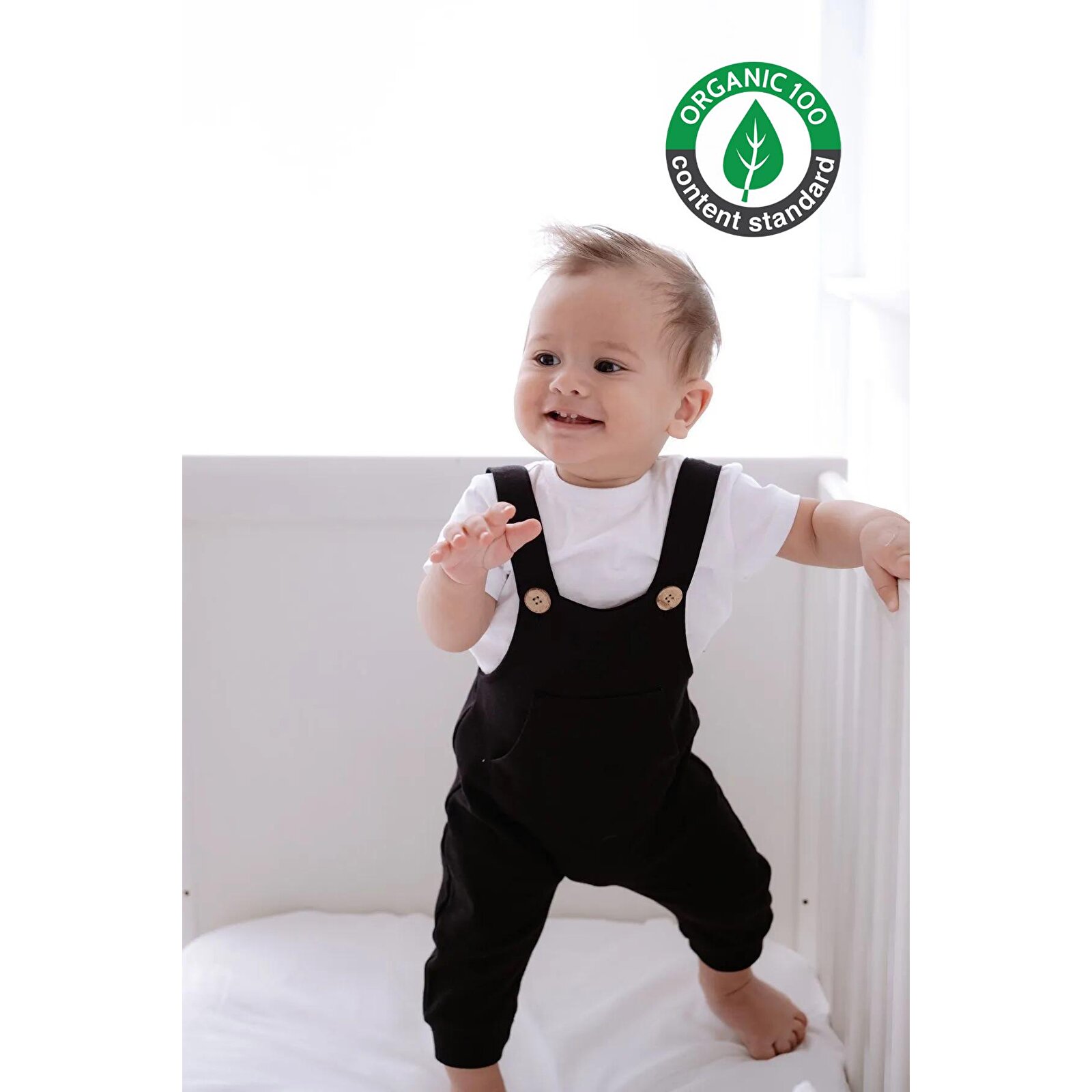 %100 Pamuk Salopet Siyah %100 Pamuk Salopet Siyah