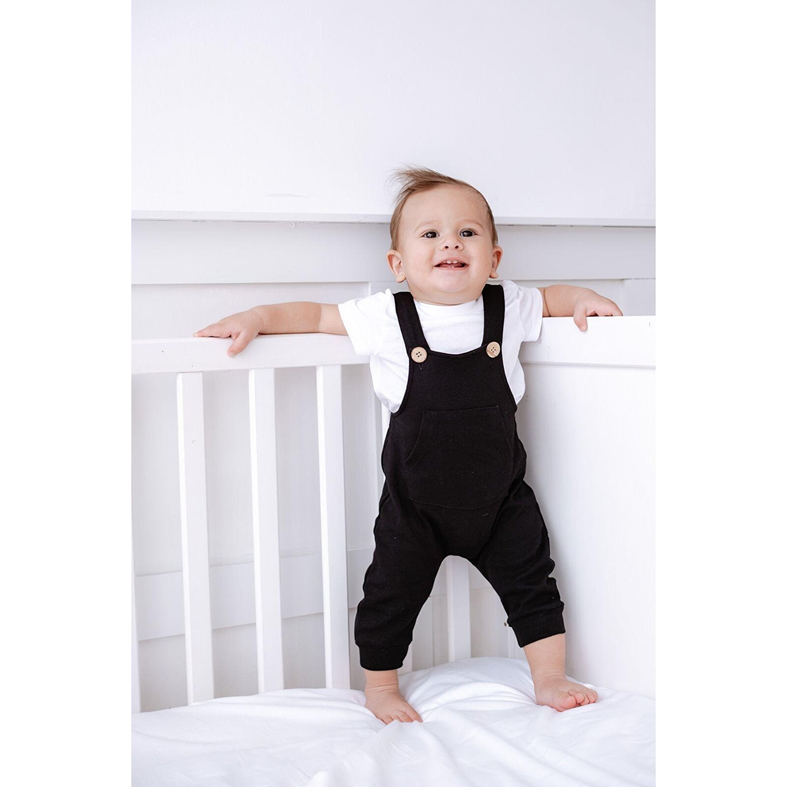 %100 Pamuk Salopet Siyah %100 Pamuk Salopet Siyah