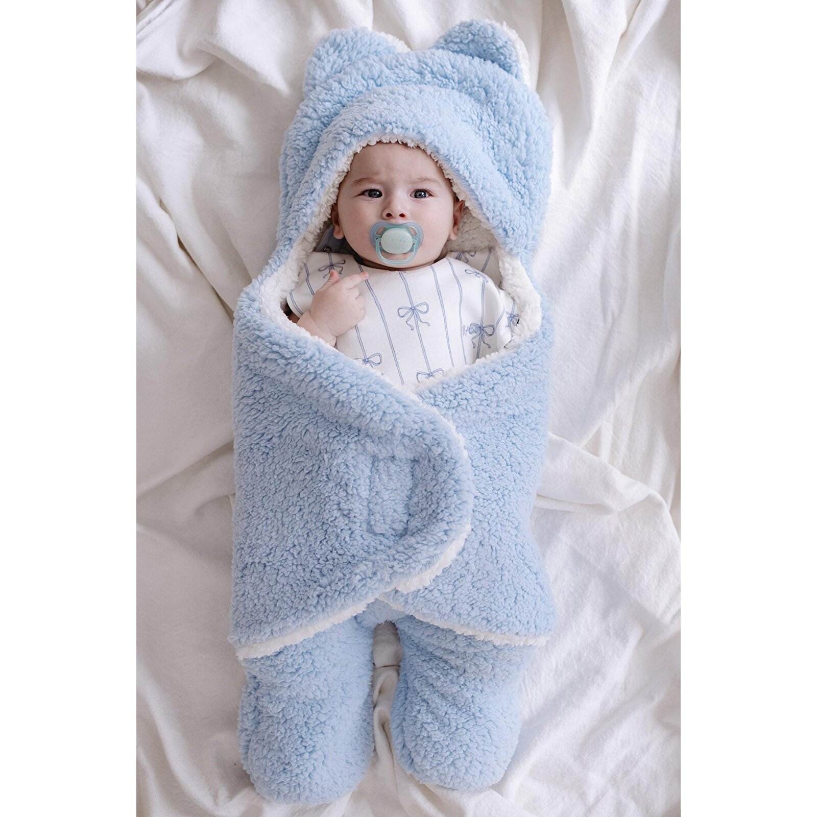 Welsoft Dış Kundak Battaniye Ayaklı 0-12 Ay