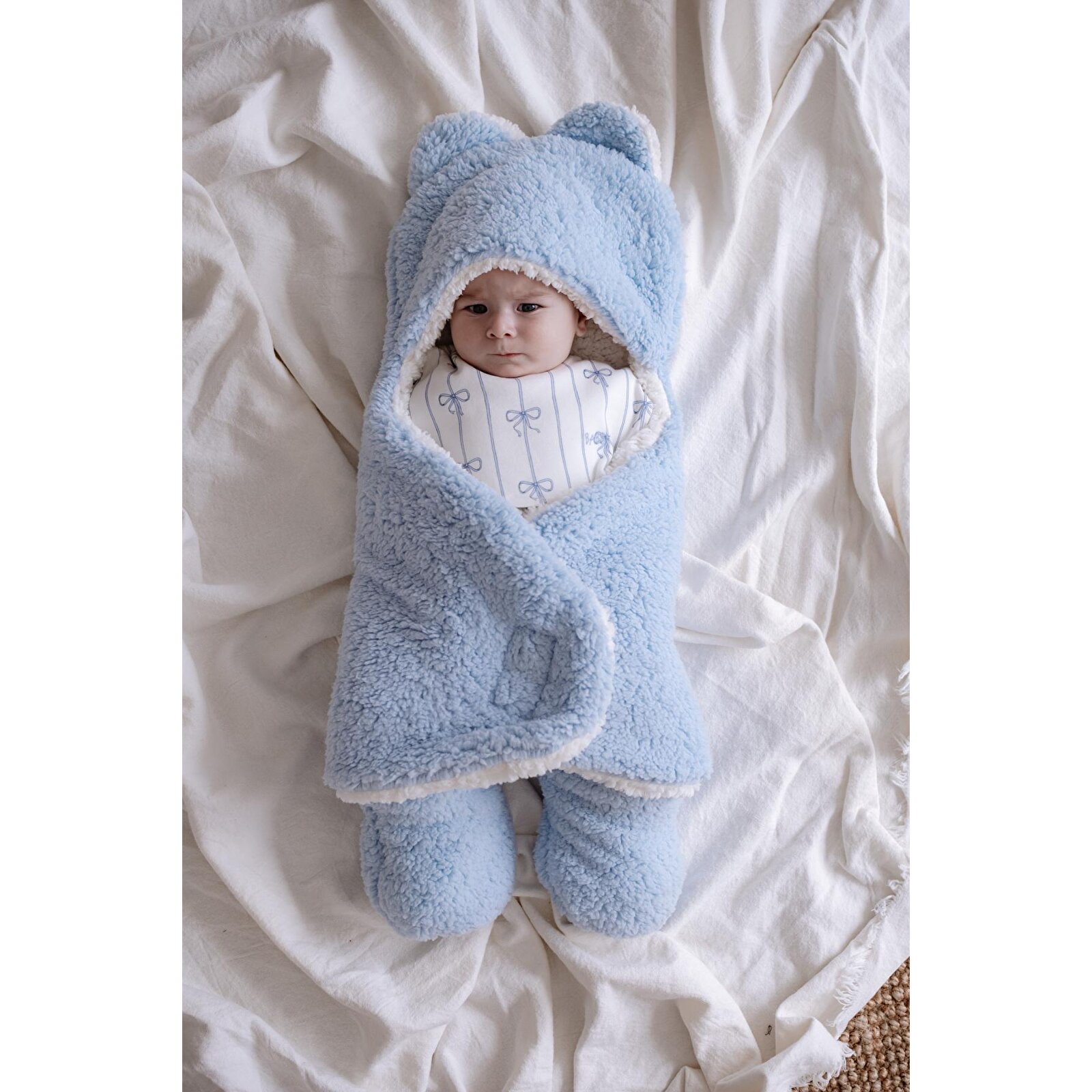 Welsoft Dış Kundak Battaniye Ayaklı 0-12 Ay