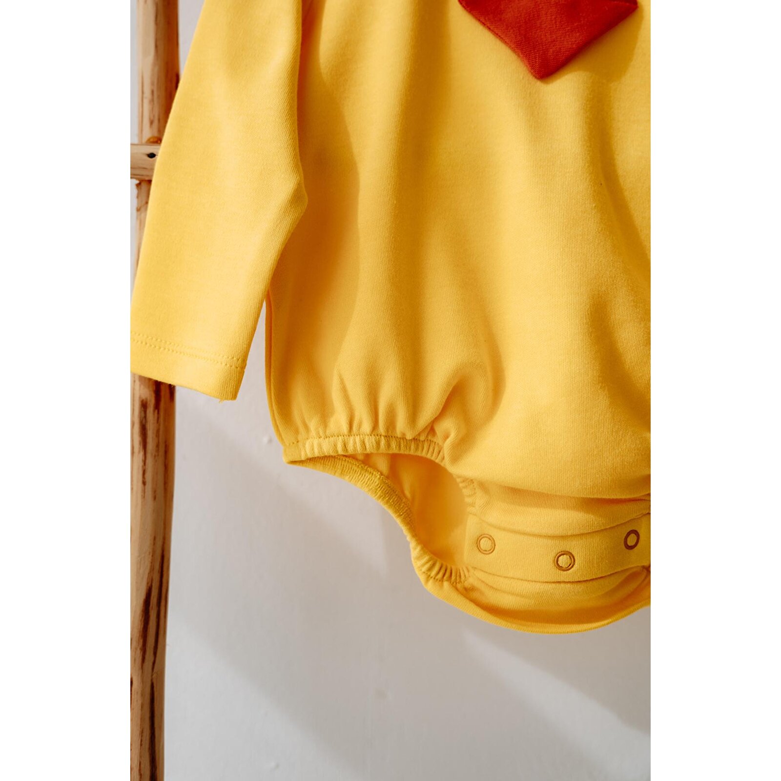 %100 Pamuk Civciv Kostüm Body & Şapka Seti – Unisex Bebek Hediye Seti