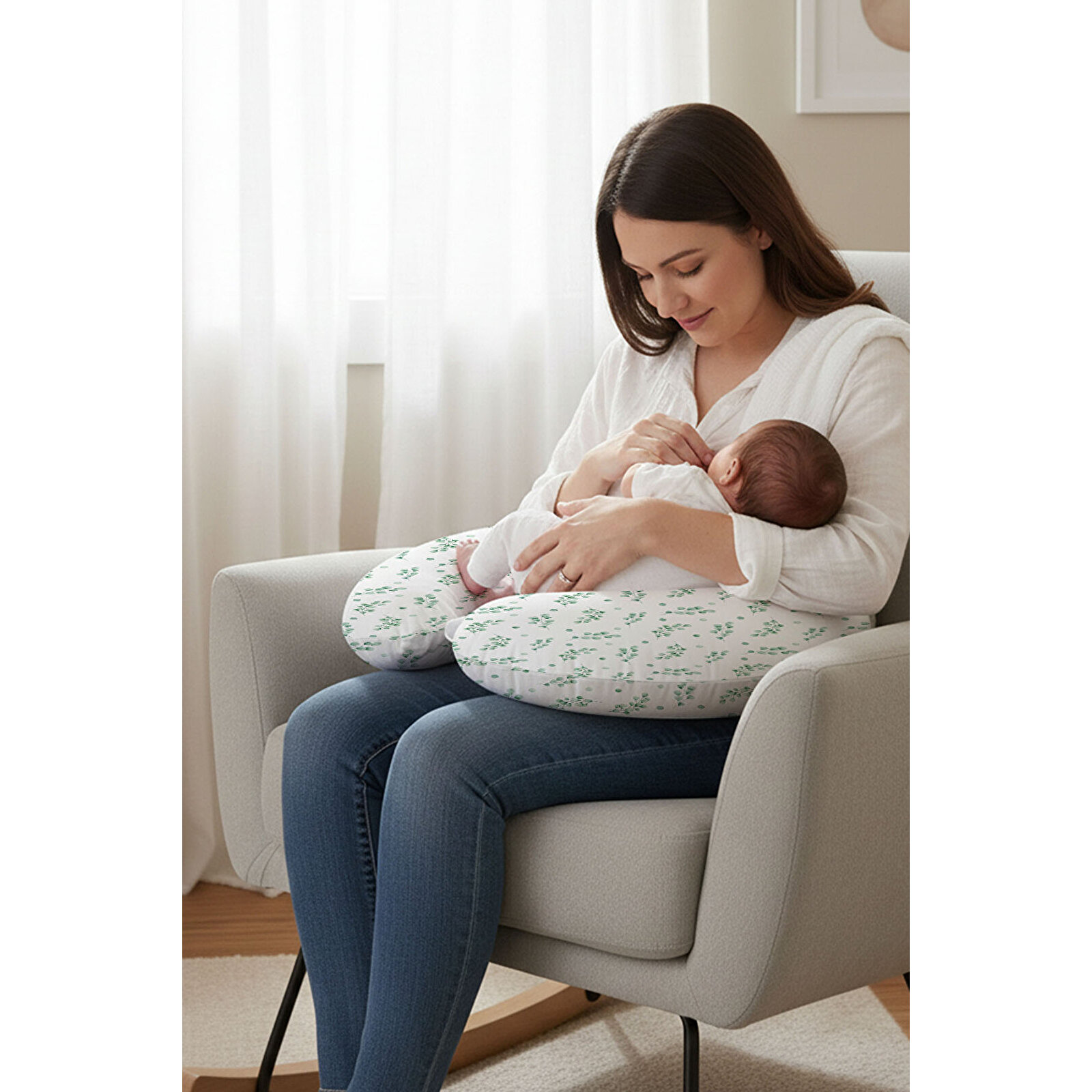 Emzirme Minderi - Okaliptus Yaprakları