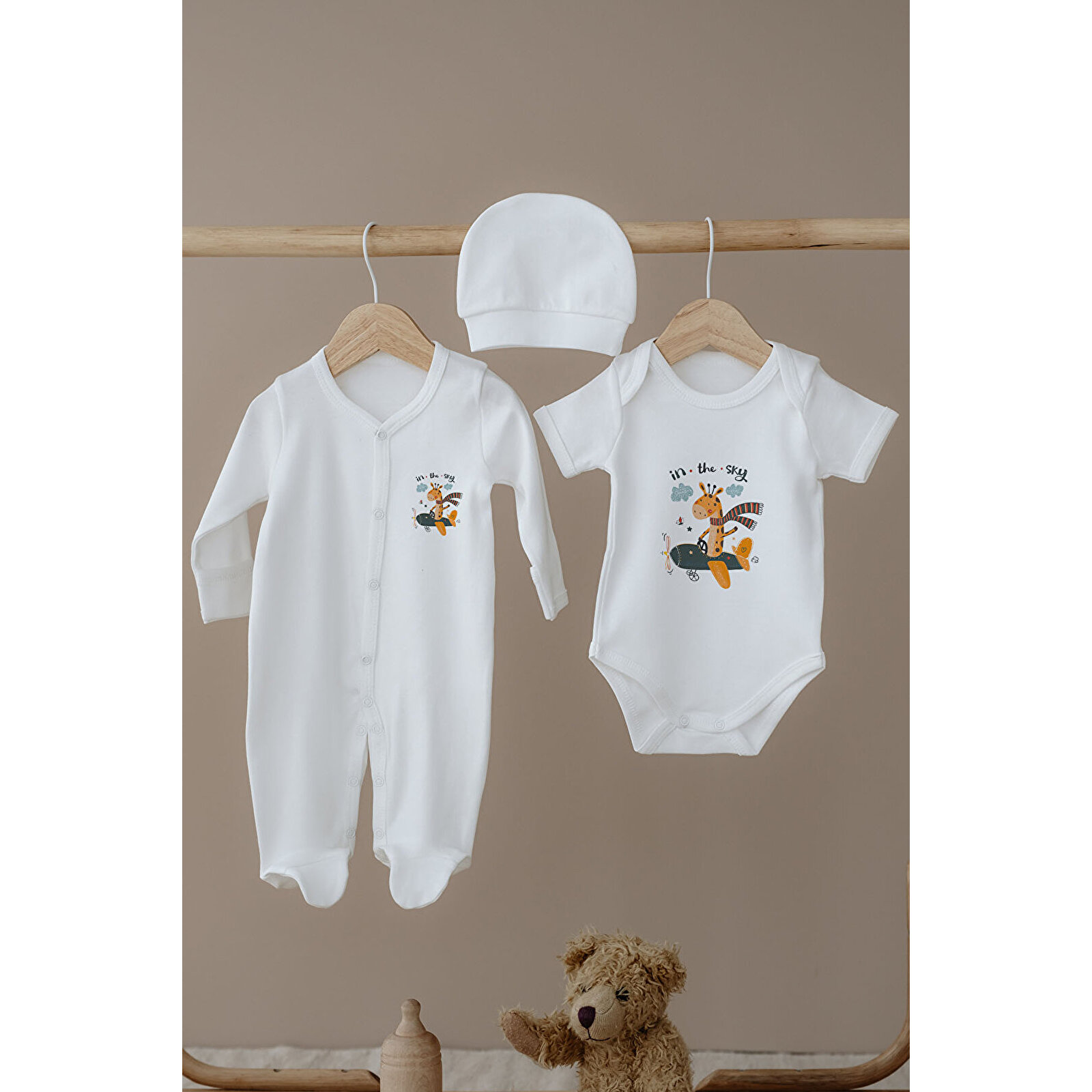 Organik 3'lü Hastane Çıkışı - Sevimli Pilot Zürafa