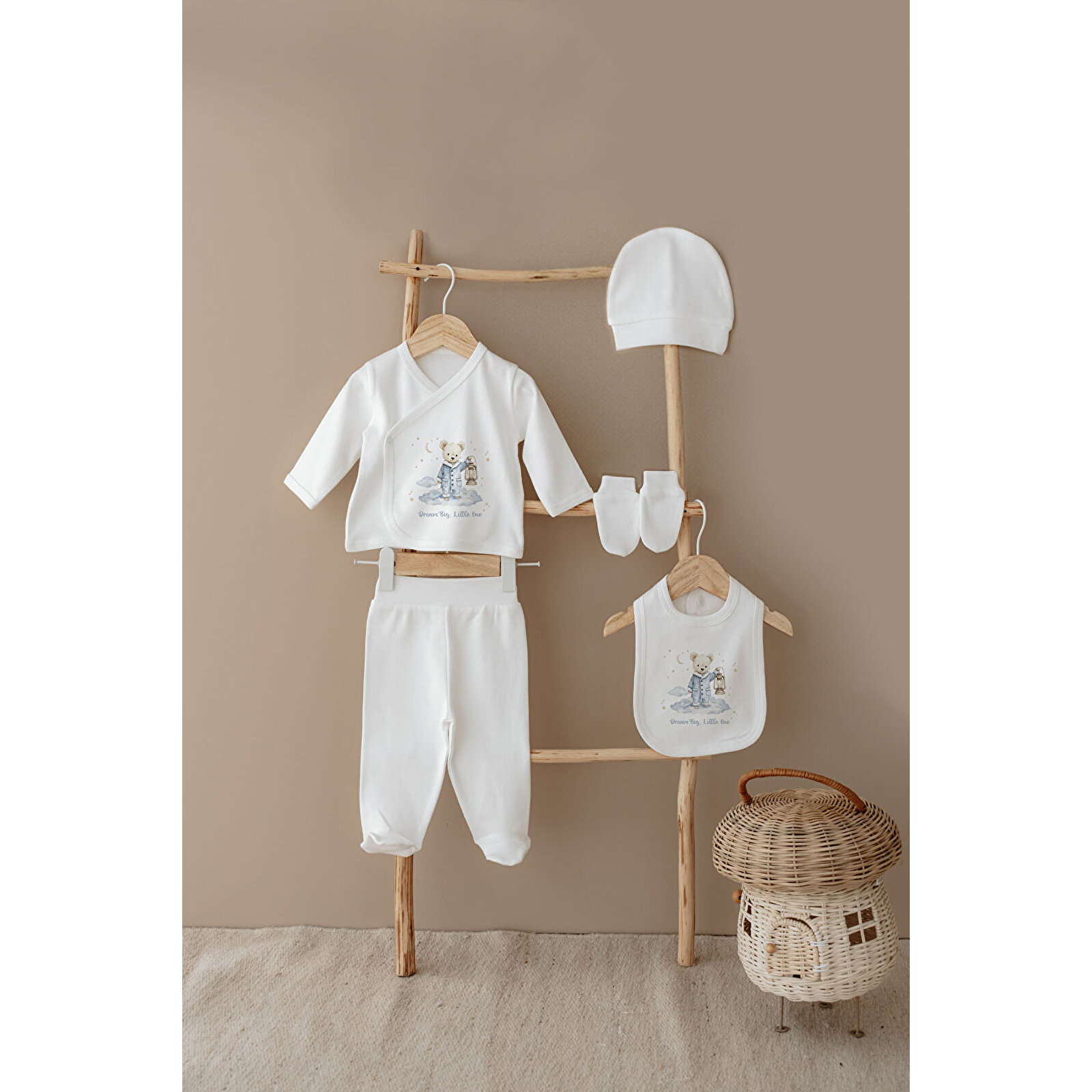 Organik 5'li Hastane Çıkışı - Pijamalı Ayıcık