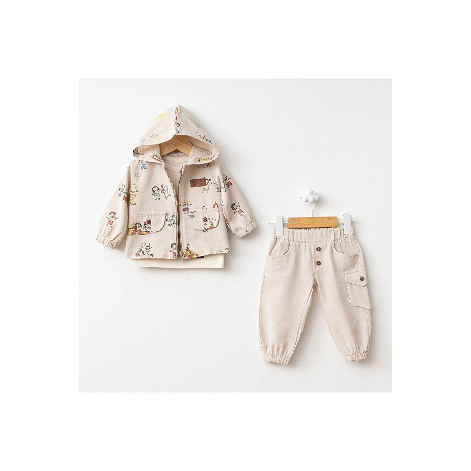 Çadır Baskı Montlu Takım Sarı Çadır Baskı Montlu Takım Sarı