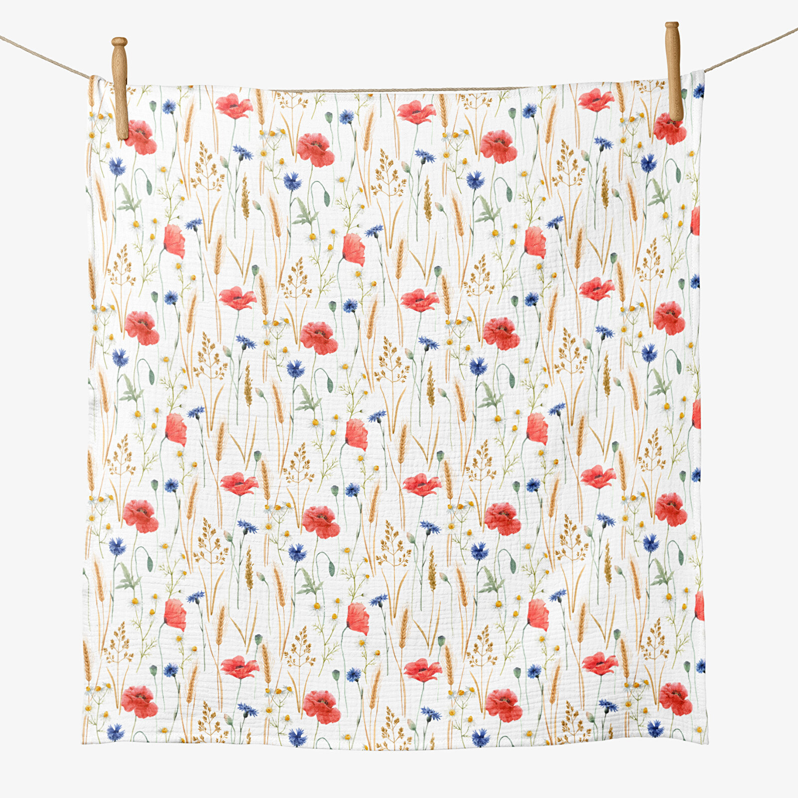 4 Katlı Müslin Örtü - Kır Çiçek Desenli Bebek Müslin Battaniyesi - Dört Katlı Müslin 100x110 Cm 4 Katlı Müslin Örtü - Kır Çiçek Desenli Bebek Müslin Battaniyesi - Dört Katlı Müslin 100x110 Cm