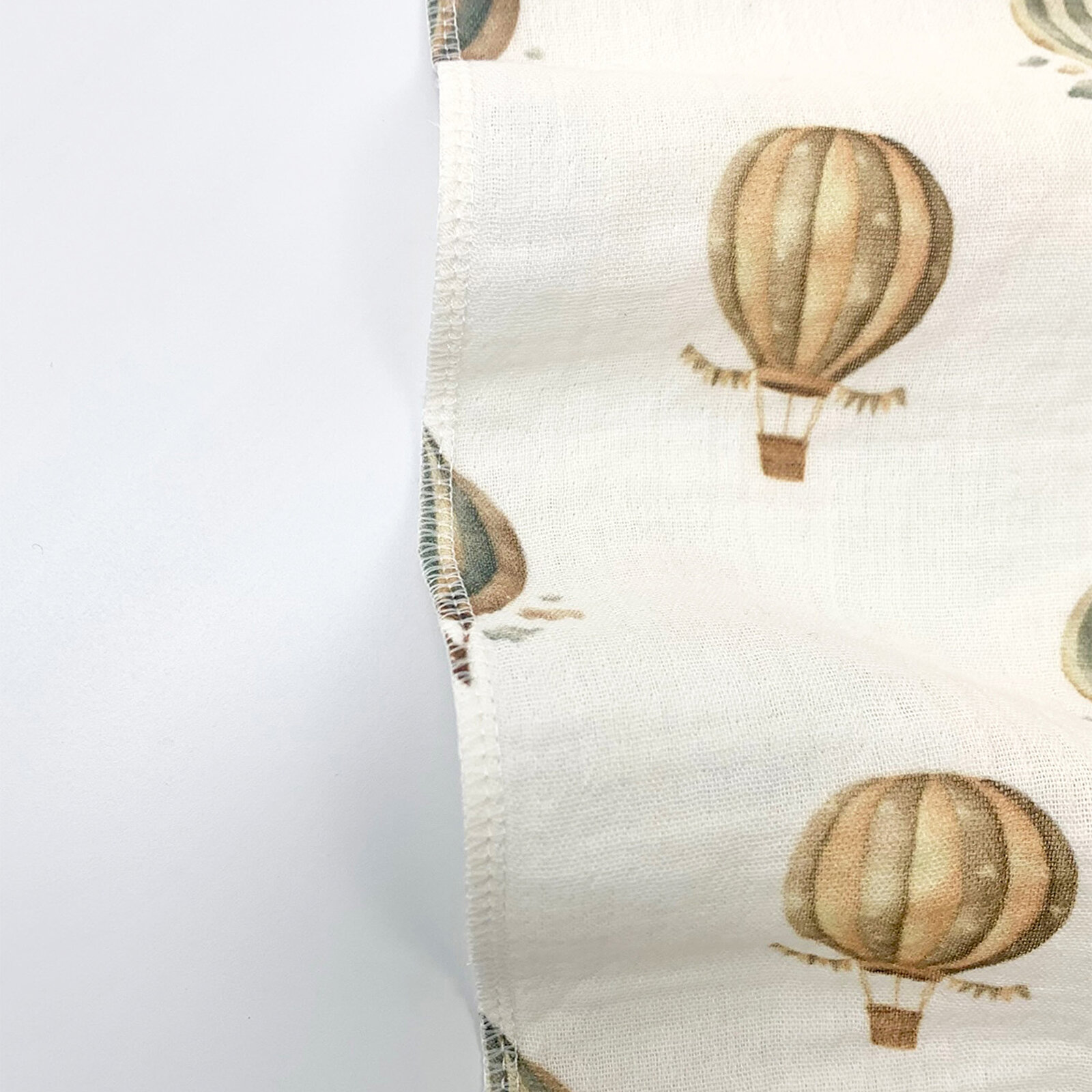 2 Katlı Müslin Örtü - Balon Desenli - %100 Pamuk - 75x95 cm