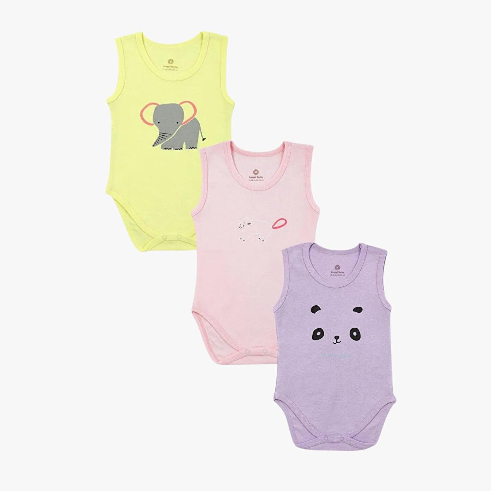 Kız Bebek 3lü Atlet Body