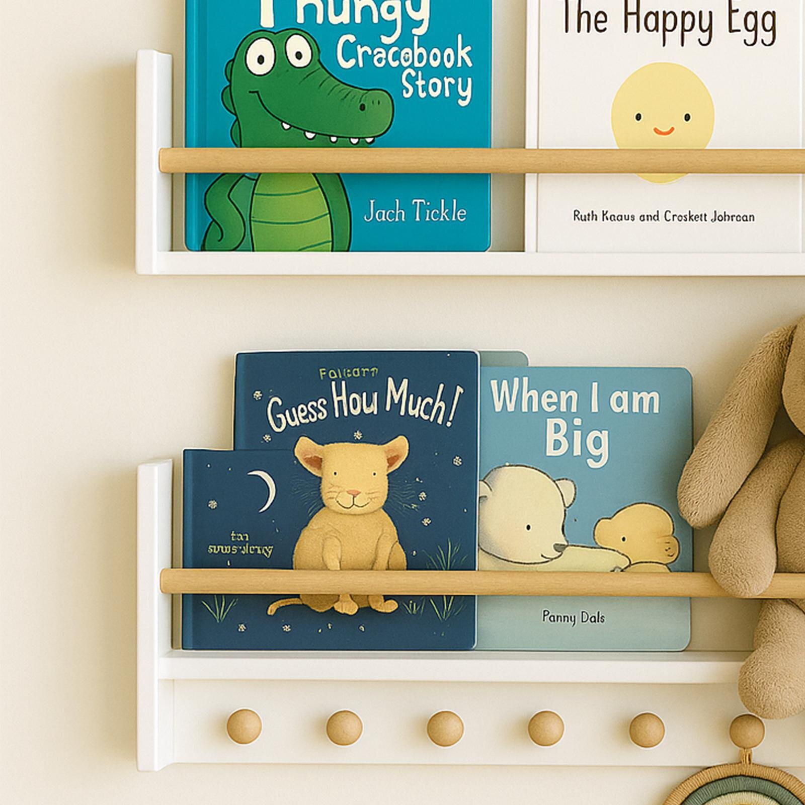 50 cm İkili Duvar Rafı – MDF Lake, Kitap & Aksesuar Rafı