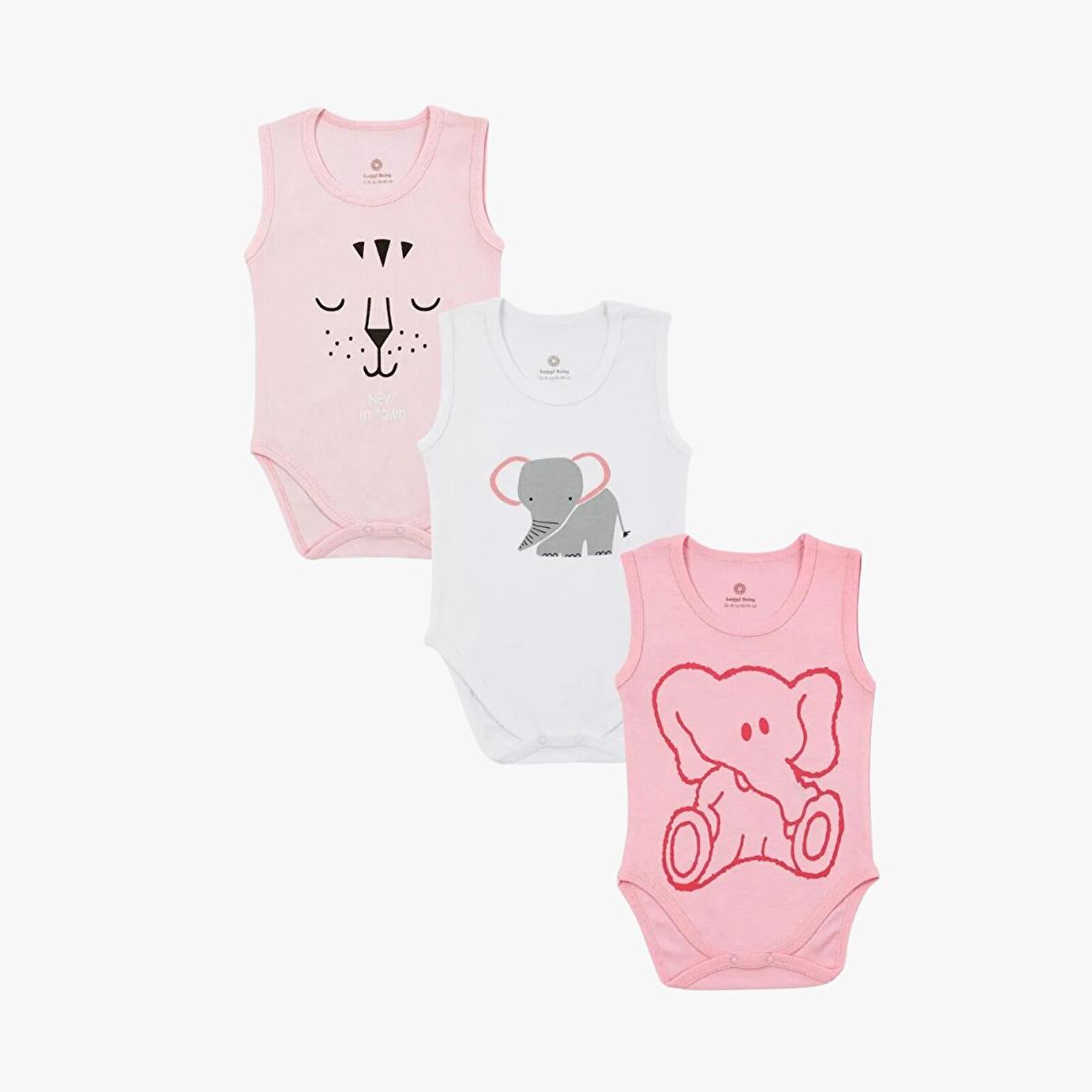 Kız Bebek 3lü Atlet Body