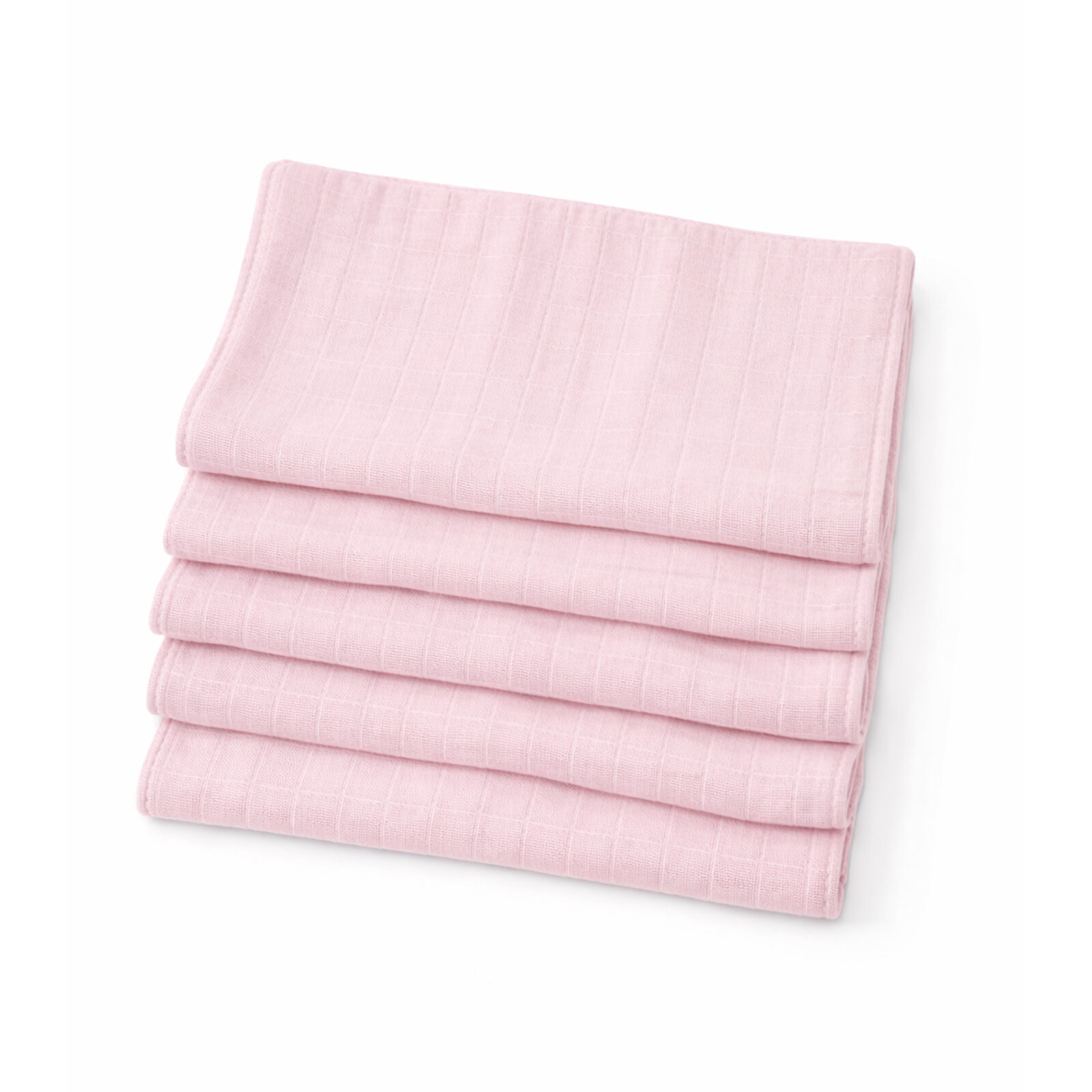 %100 Pamuk Pembe Müslin Ağız Mendili Sırt Mendili 23–25 cm | Yumuşak, Nefes Alabilir & Çok Amaçlı