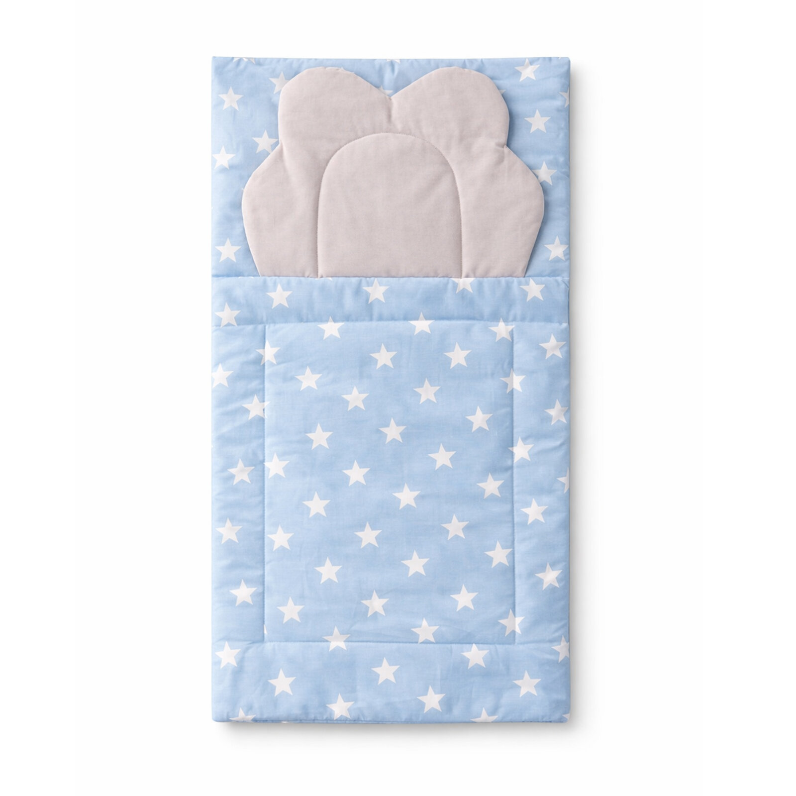 Mavi Yıldız Desenli Bebek Alt Açma Minderi 45×75 cm – Yumuşak & Konforlu