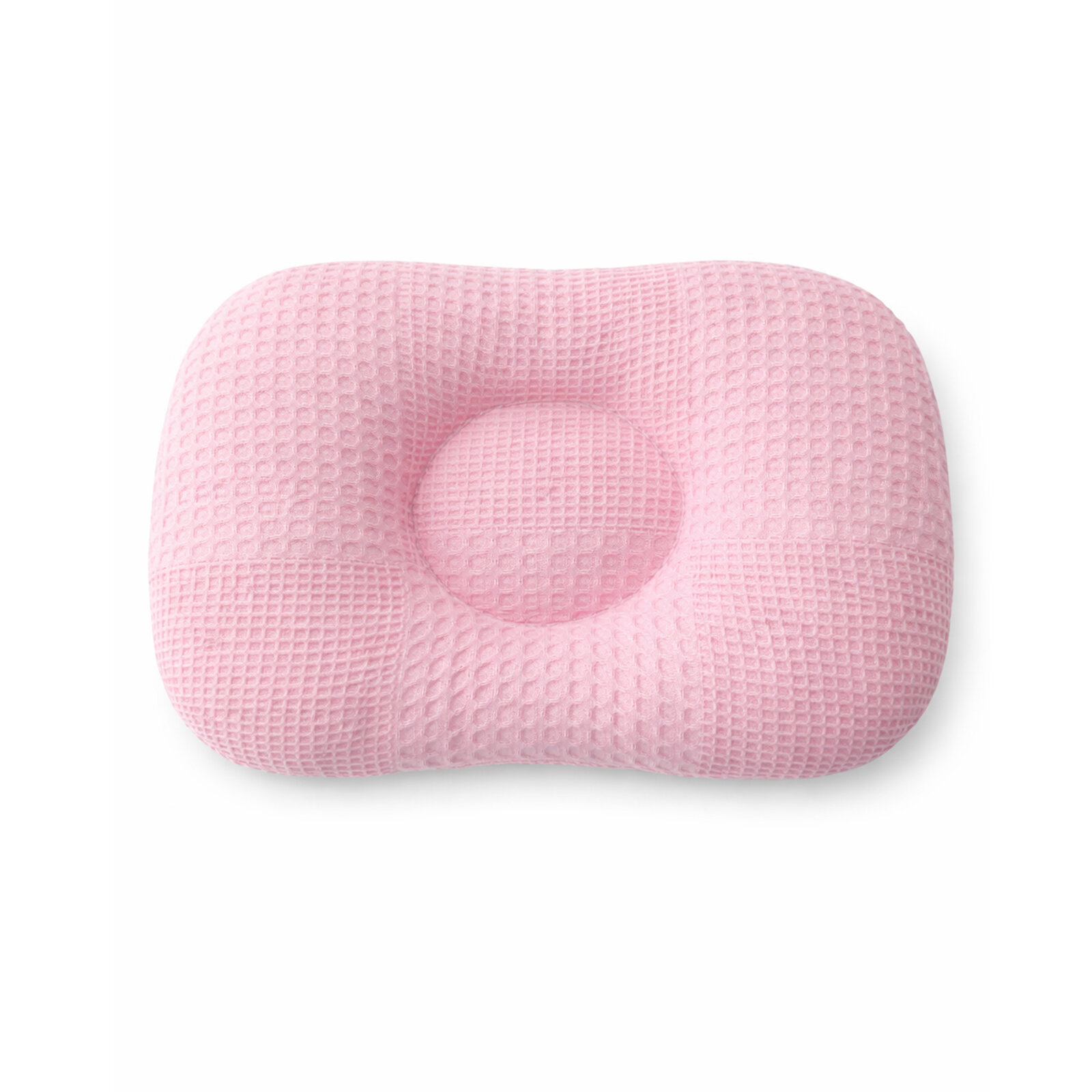 Pudra Pembe Waffle Düz Kafa Yastığı Bebek Kafa Şekillendirici Yastık Bebek Yastığı Düz Kafa Sendorumu Önleyici Yastık