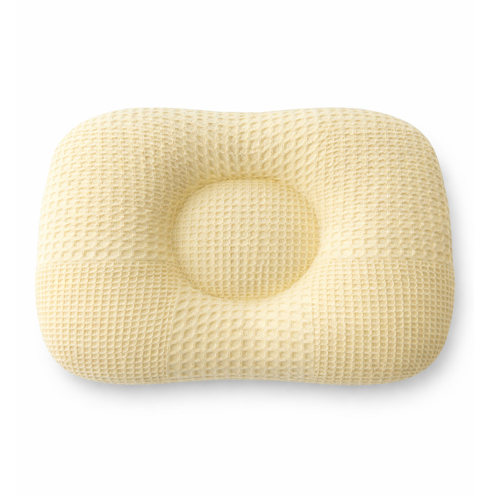 Sarı Waffle Düz Kafa Yastığı Bebek Kafa Şekillendirici Yastık Bebek Yastığı Düz Kafa Sendorumu Önleyici Yastık