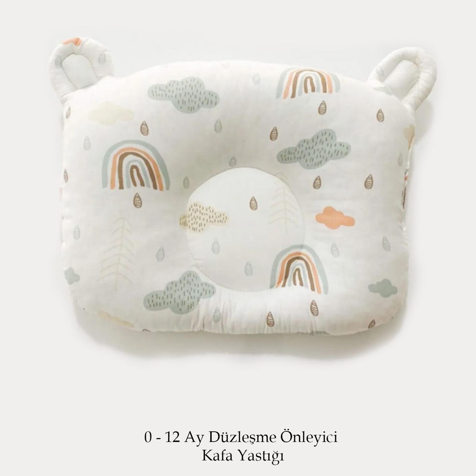 Dağ Desen Kulaklı Kafa Yastığı Yeni Doğan Kafa Şekillendirici Destek Yastığı 0–12 Ay Dağ Desen Kulaklı Kafa Yastığı Yeni Doğan Kafa Şekillendirici Destek Yastığı 0–12 Ay