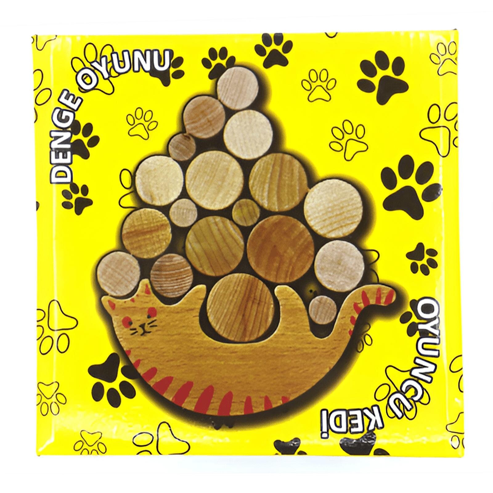 Çocuk Kedili Denge Oyunu Ahşap Oyuncak