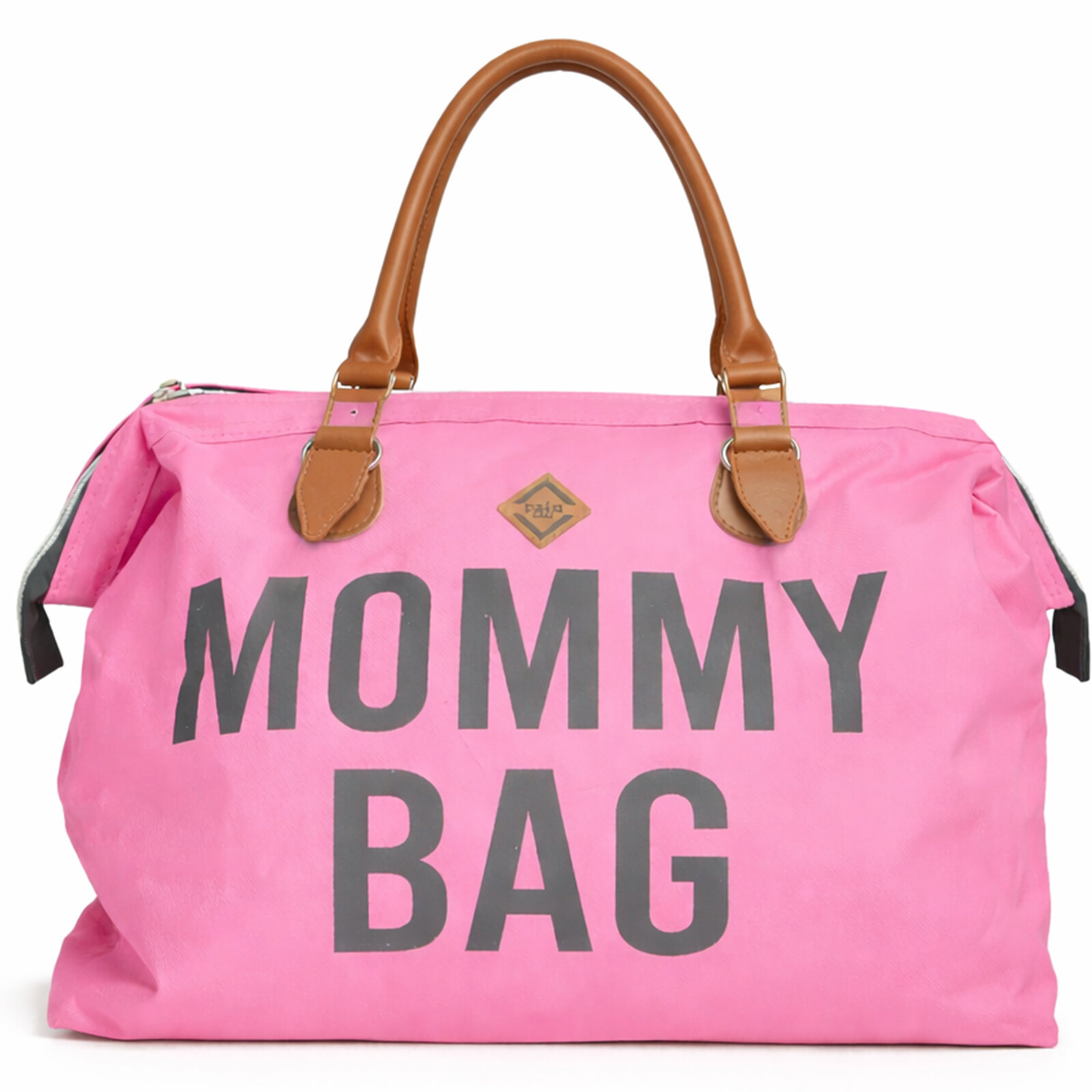 Mommy Bag Baskılı Pembe Anne Bebek Bakım Çantası (45x35 cm) Mommy Bag Baskılı Pembe Anne Bebek Bakım Çantası (45x35 cm)