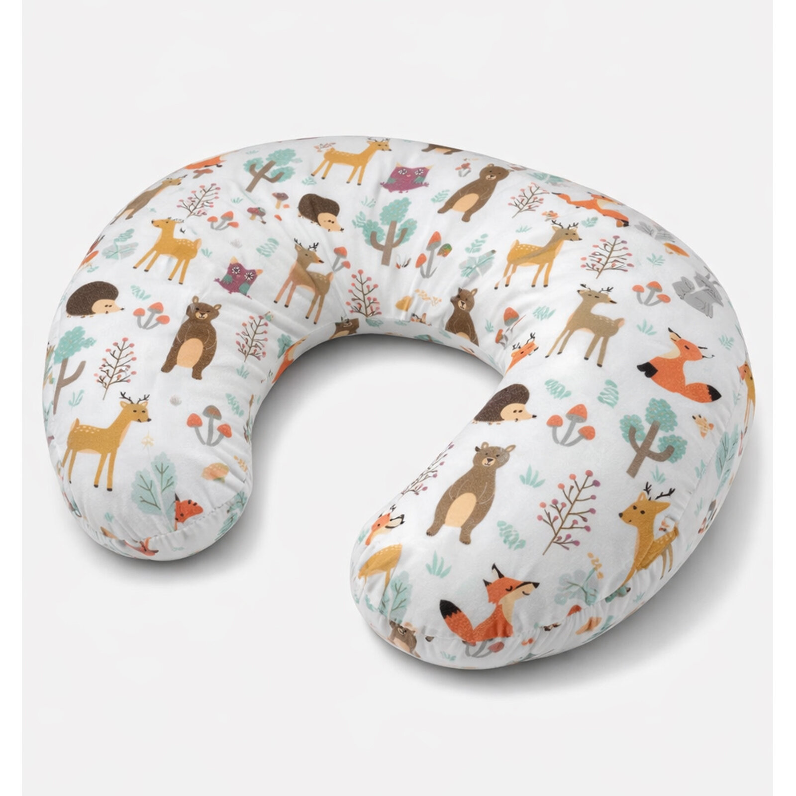 Orman Desenli Emzirme Yastığı – Bebek Destek ve Konfor Yastığı