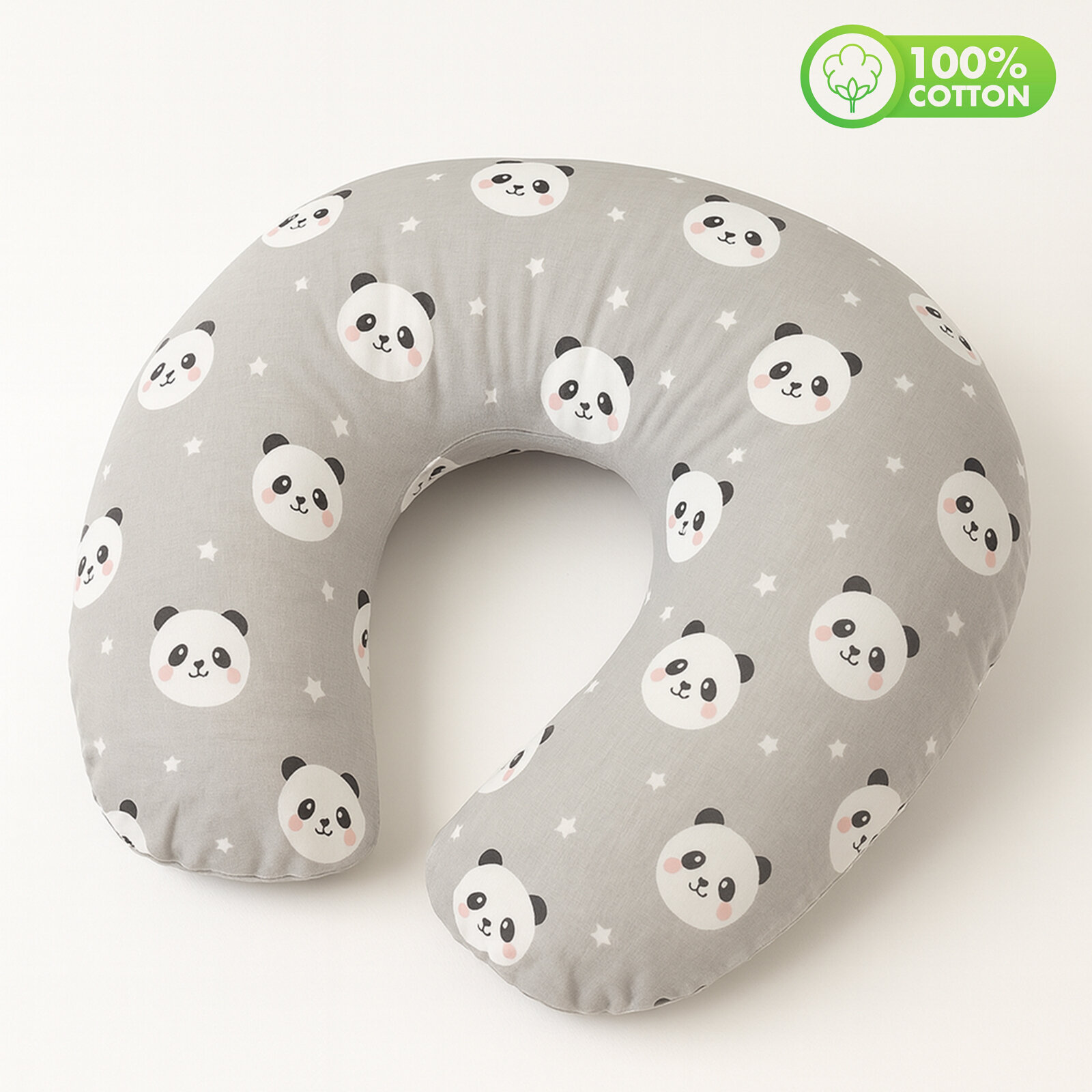 Gri Panda Desenli %100 Pamuk Emzirme Yastığı – Ergonomik Destek + Yıkanabilir Kılıf Gri Panda Desenli %100 Pamuk Emzirme Yastığı – Ergonomik Destek + Yıkanabilir Kılıf
