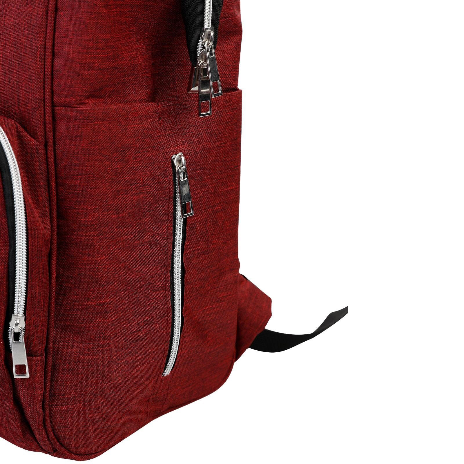 Linen Anne Bebek Bakım Sırt Çantası Bordo