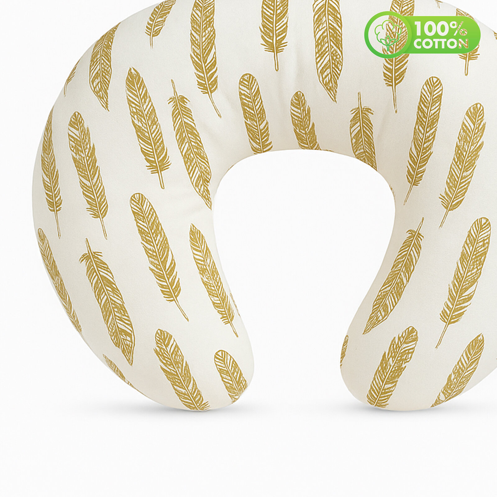 Jaju Baby Altın Tüy Desenli Emzirme Yastığı - Destek Minderi Jaju Baby Altın Tüy Desenli Emzirme Yastığı - Destek Minderi