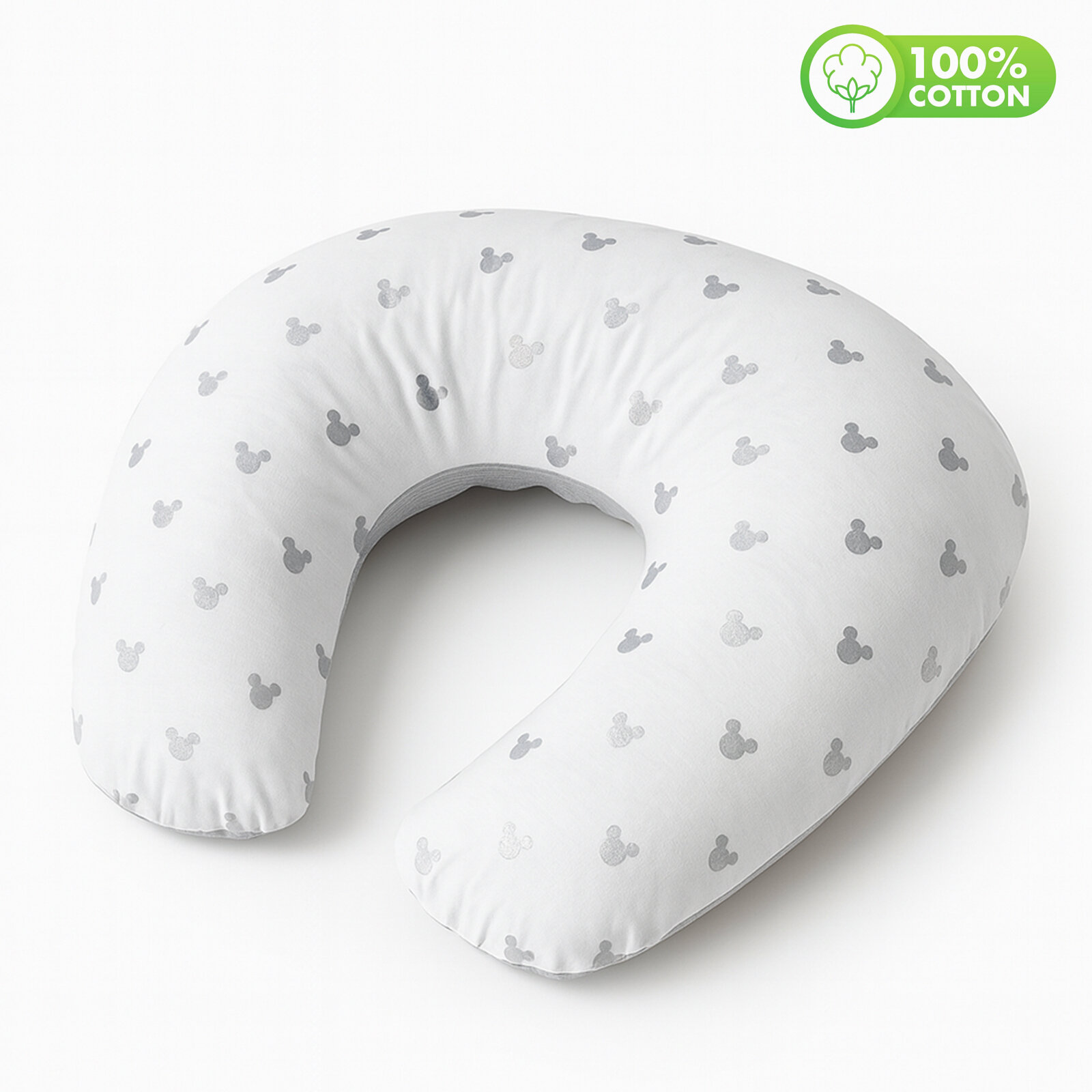 Pamuklu Silver Mickey Emzirme Yastığı – Ergonomik Destek, Yıkanabilir Kılıf, Anti-Alerjik Kumaş Pamuklu Silver Mickey Emzirme Yastığı – Ergonomik Destek, Yıkanabilir Kılıf, Anti-Alerjik Kumaş