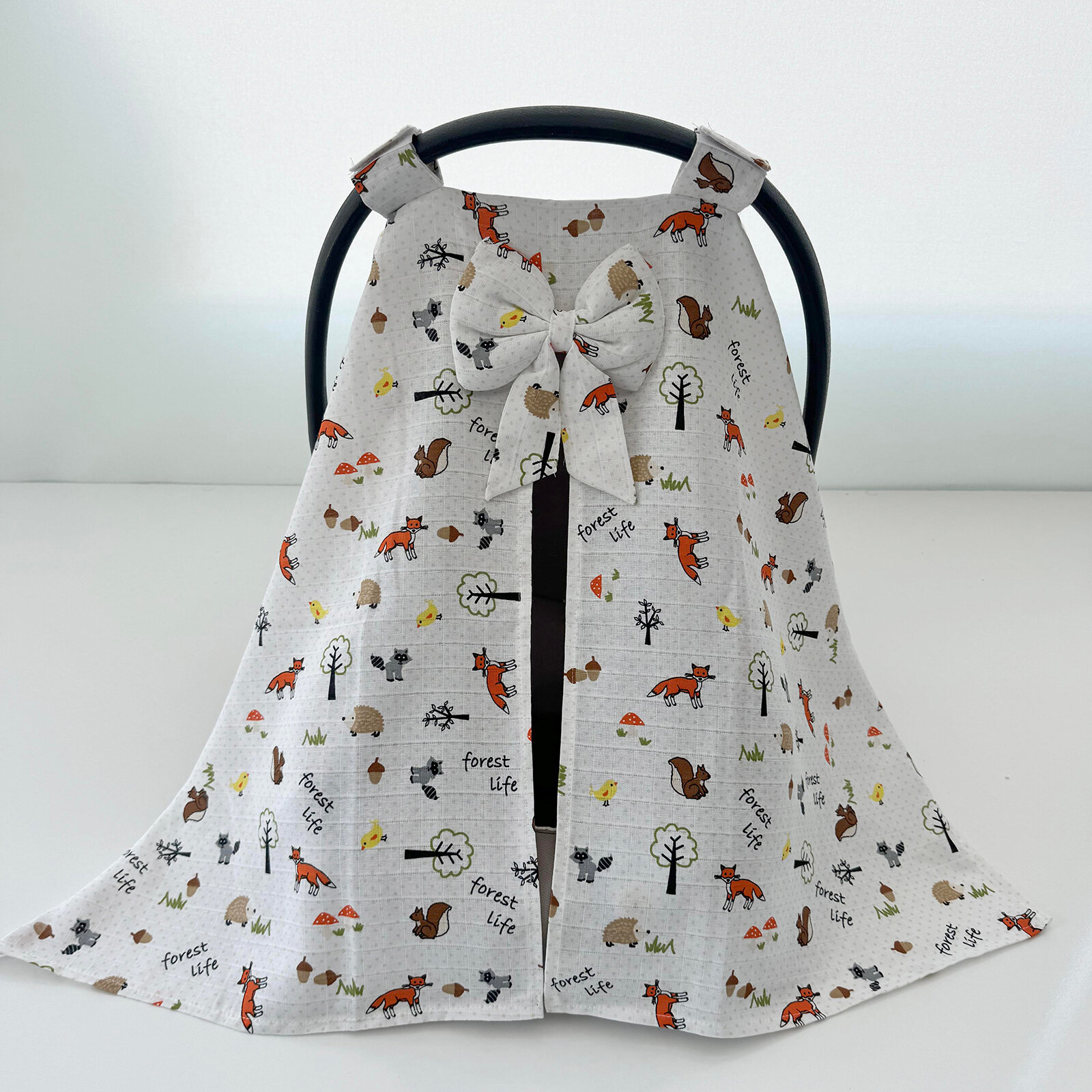 Tilki Desenli Müslin Puset & Ana Kucağı Örtüsü – Fiyonklu, %100 Pamuk Tilki Desenli Müslin Puset & Ana Kucağı Örtüsü – Fiyonklu, %100 Pamuk