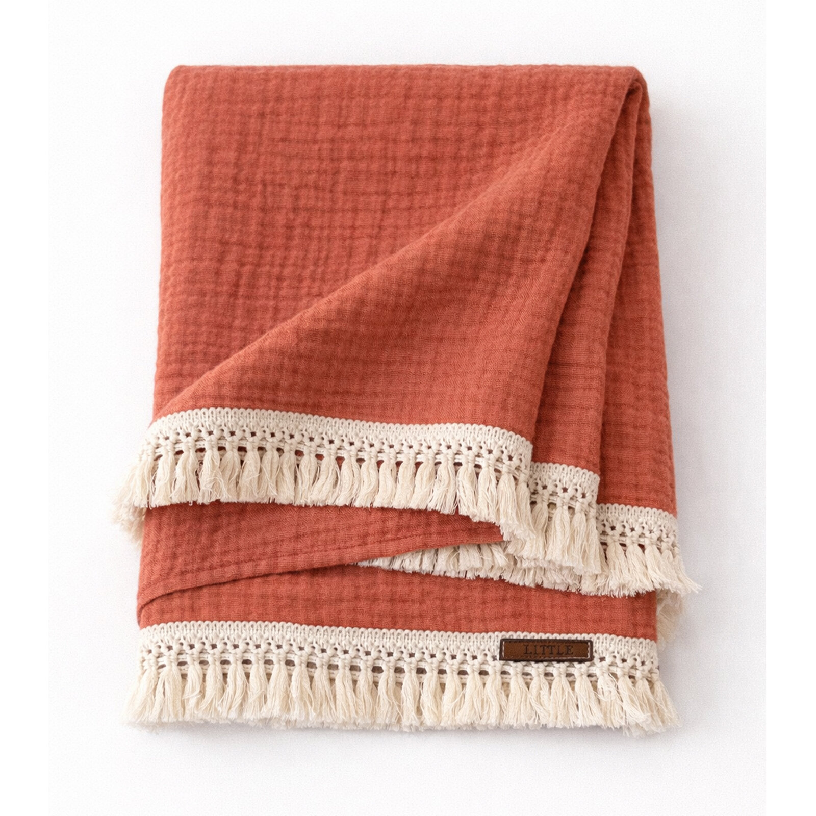 4 Katlı Müslin Bebek Battaniyesi 110x110 cm – Nefes Alan %100 Pamuk