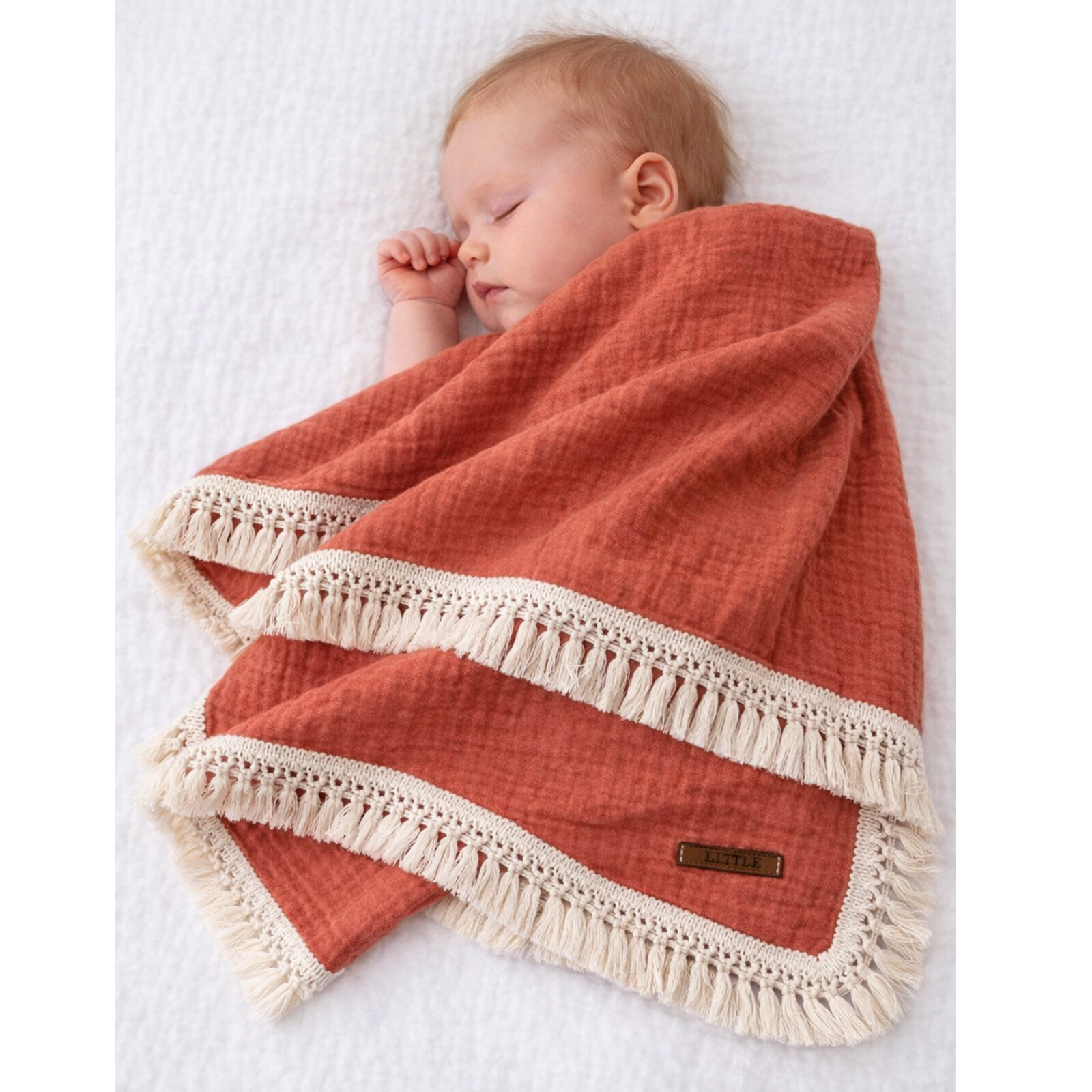 4 Katlı Müslin Bebek Battaniyesi 110x110 cm – Nefes Alan %100 Pamuk