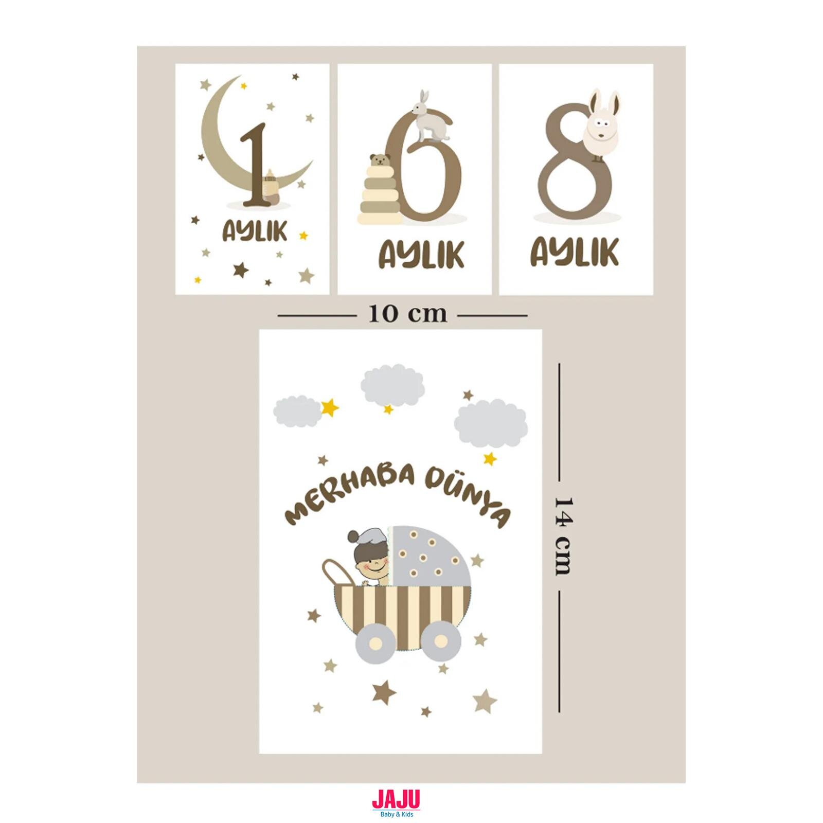Yeni Doğan Bebek Ay Kartları | 1-12 Ay Doğum & Kırkı Çıktı | Fotoğraf Çekim Unisex Anı Kartları Seti Yeni Doğan Bebek Ay Kartları | 1-12 Ay Doğum & Kırkı Çıktı | Fotoğraf Çekim Unisex Anı Kartları Seti