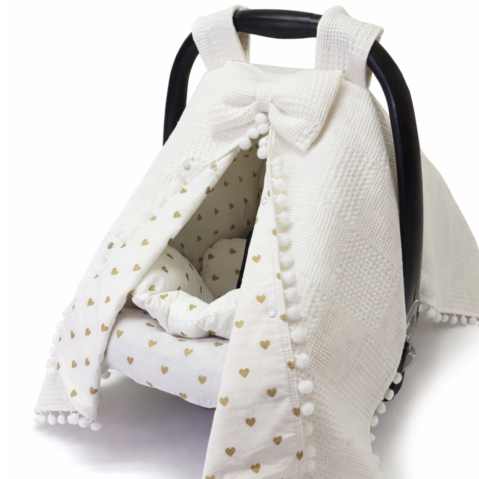 Puset Çarşaf Örtü Minder 3’lü Set – Kalp Desenli Puset Çarşaf Örtü Minder 3’lü Set – Kalp Desenli