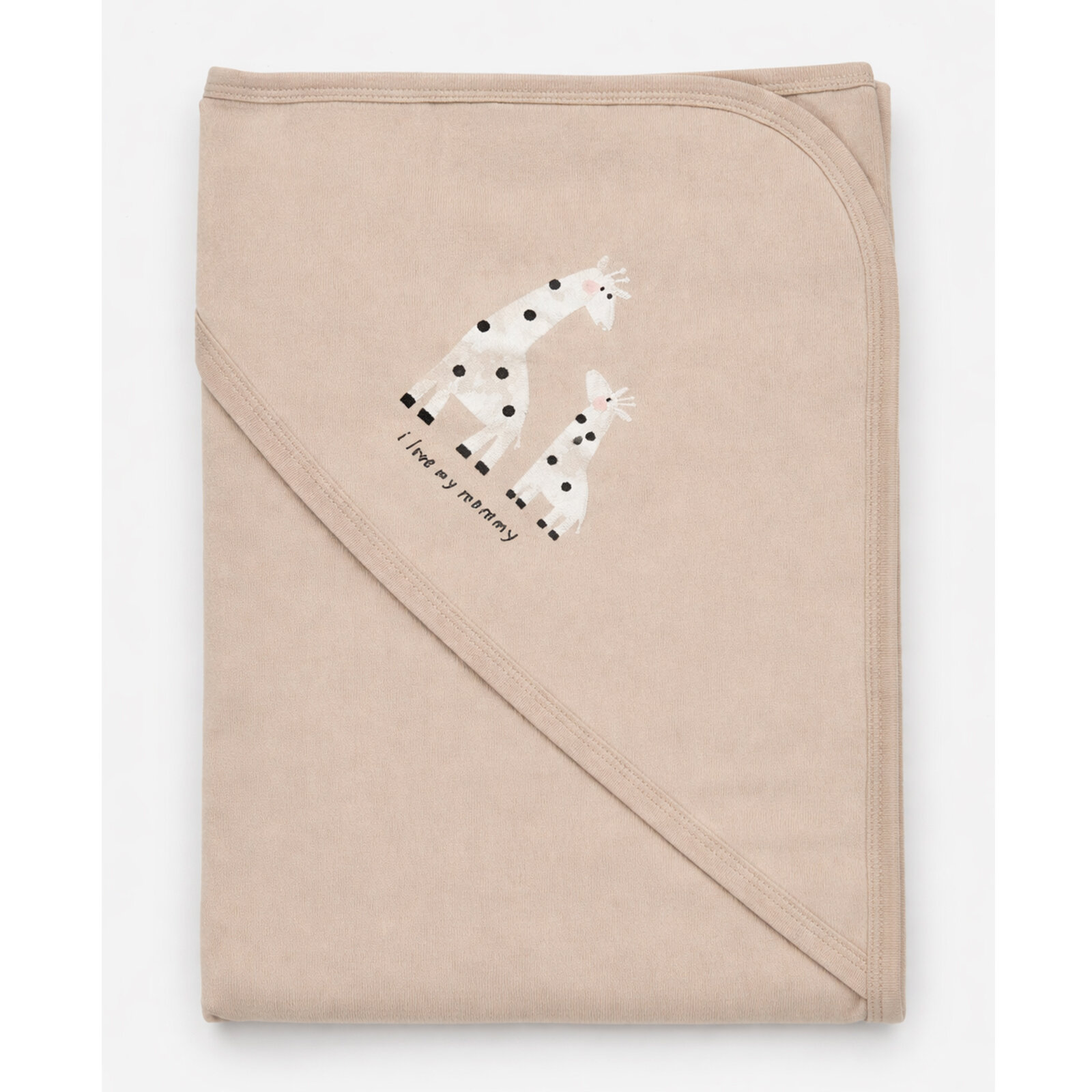 Cosy Kahve Kapüşonlu Yenidoğan Bebek Battaniyesi – Yumuşak Dokulu, Günlük Kullanıma Uygun