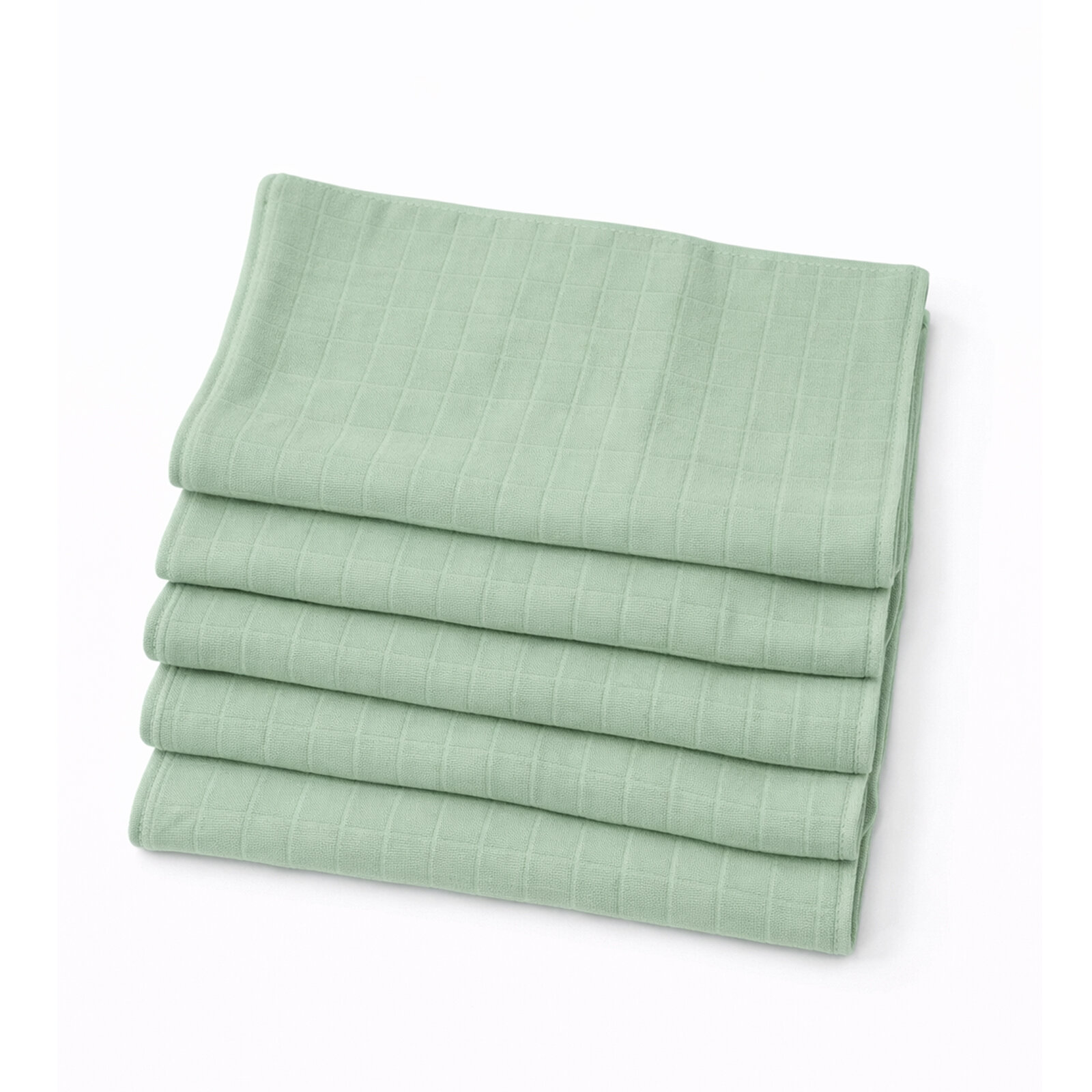 %100 Pamuk Çağla Yeşili Müslin Ağız Mendili - Sırt Mendili 23–25 cm | Yumuşak, Nefes Alabilir & Çok Amaçlı