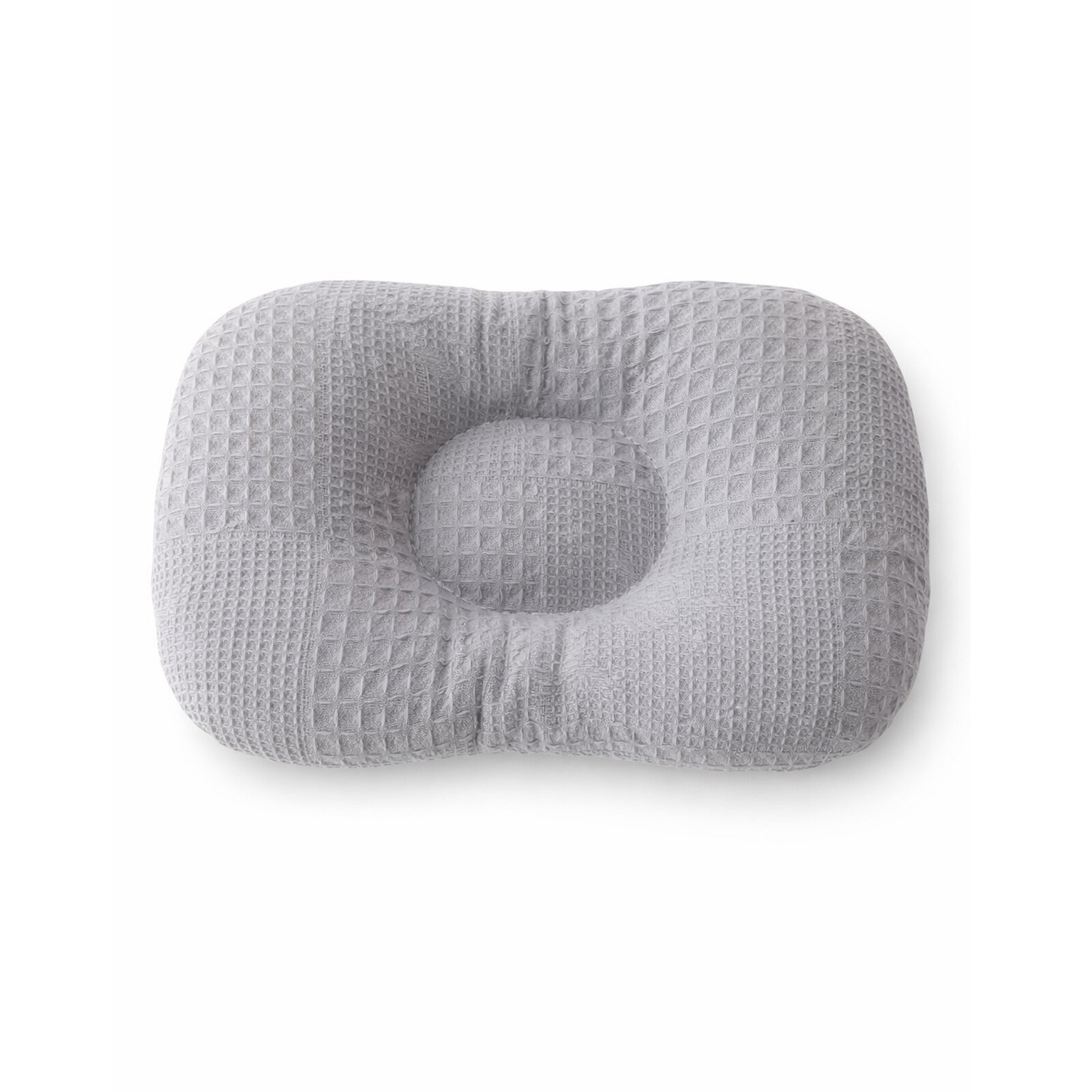 Gri Waffle Düz Kafa Yastığı Bebek Kafa Şekillendirici Yastık Bebek Yastığı Düz Kafa Sendorumu Önleyici Yastık