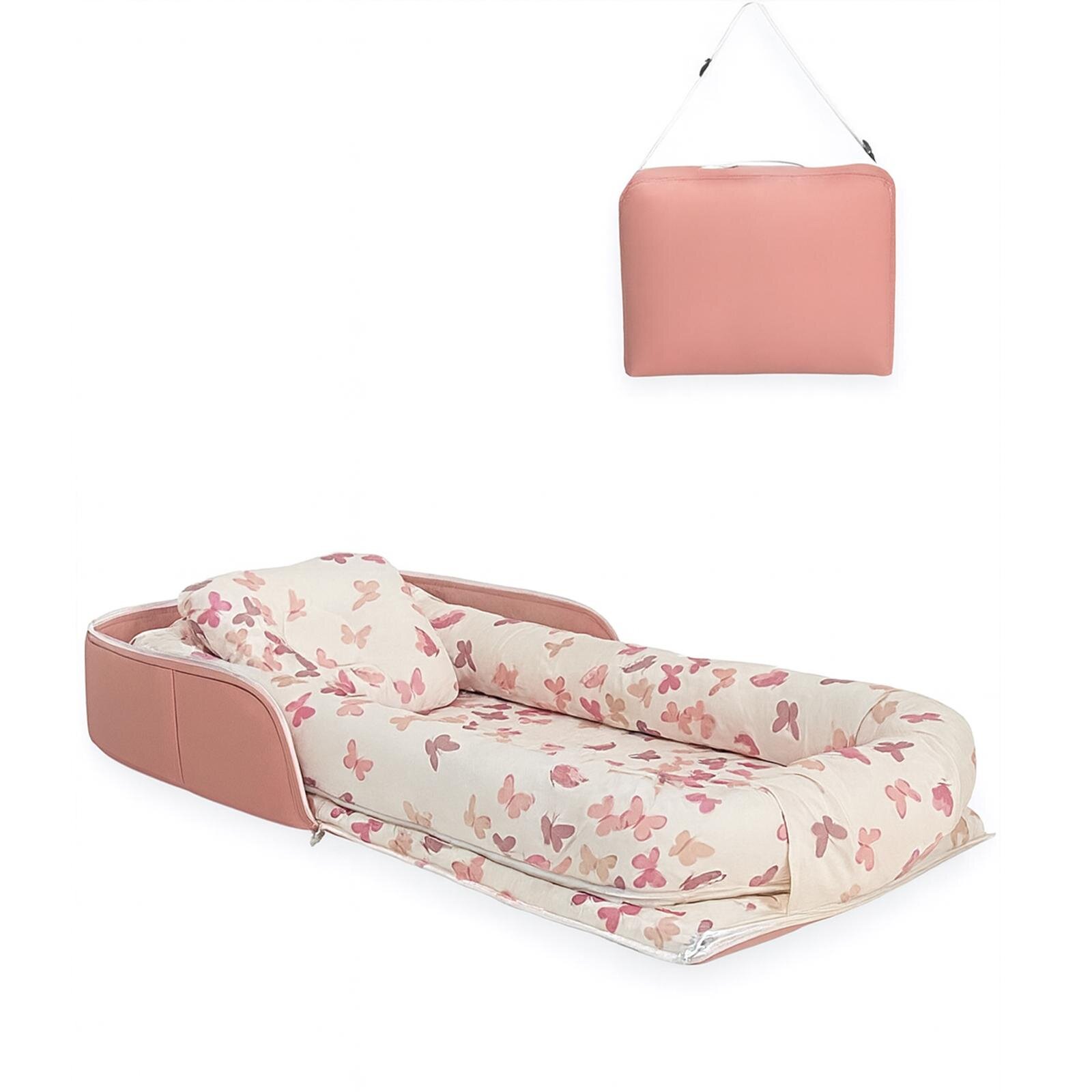 Babynest Kelebek Lüx Taşınabilir Çantalı Bebek Yuvası-Yatağı Babynest , Seyahatte, Araçta, Otelde…