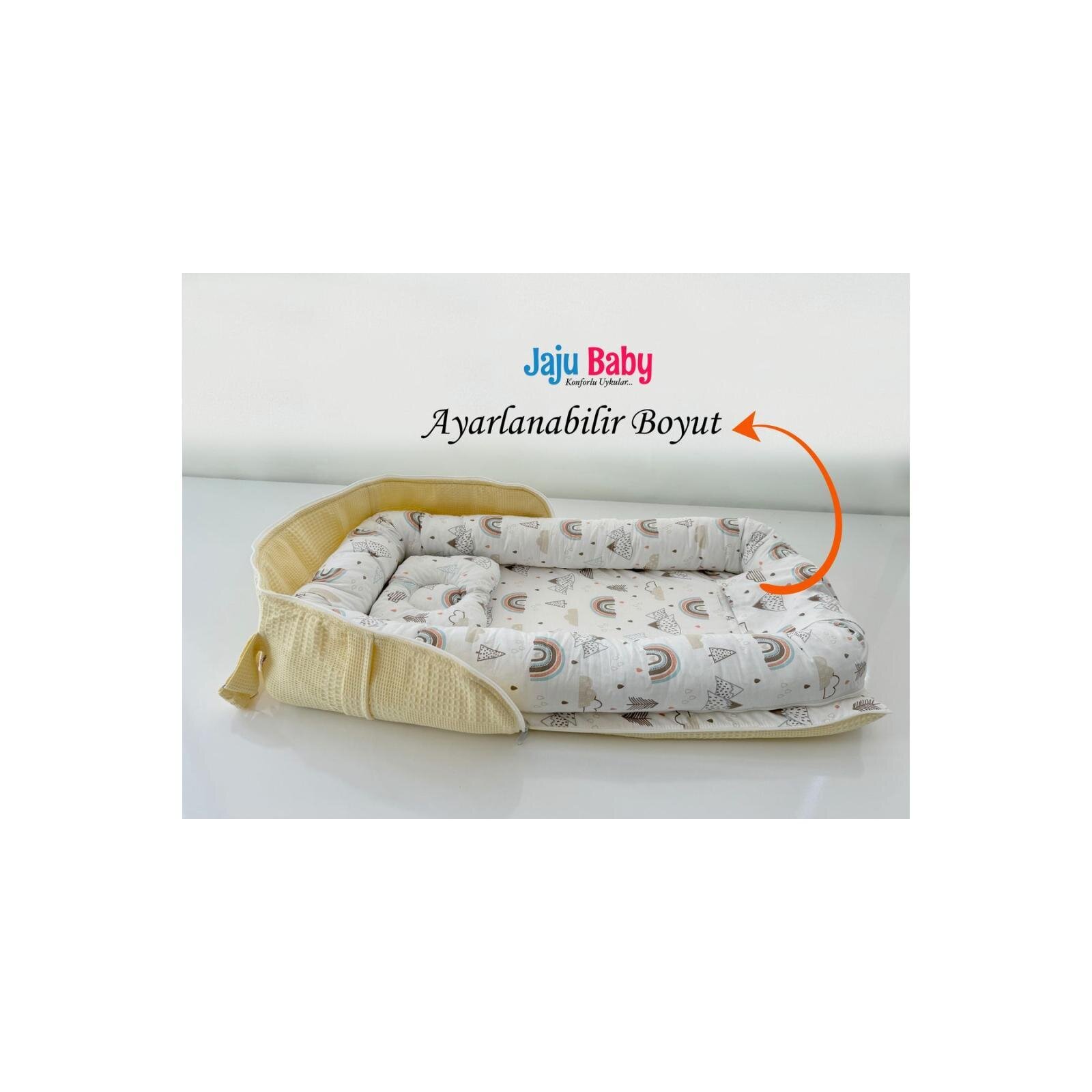 Çantalı Babynest Taşınabilir Anne Yanı Dağlı Sarı Pike Babynest