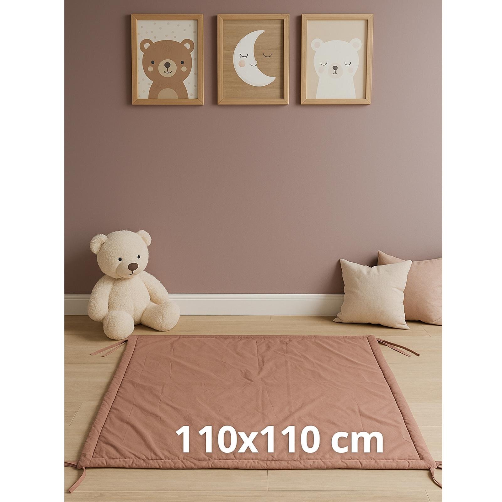 110x110 cm Kare Oyun Halısı - Oyun Matı – Yumuşak ve Konforlu Zemin