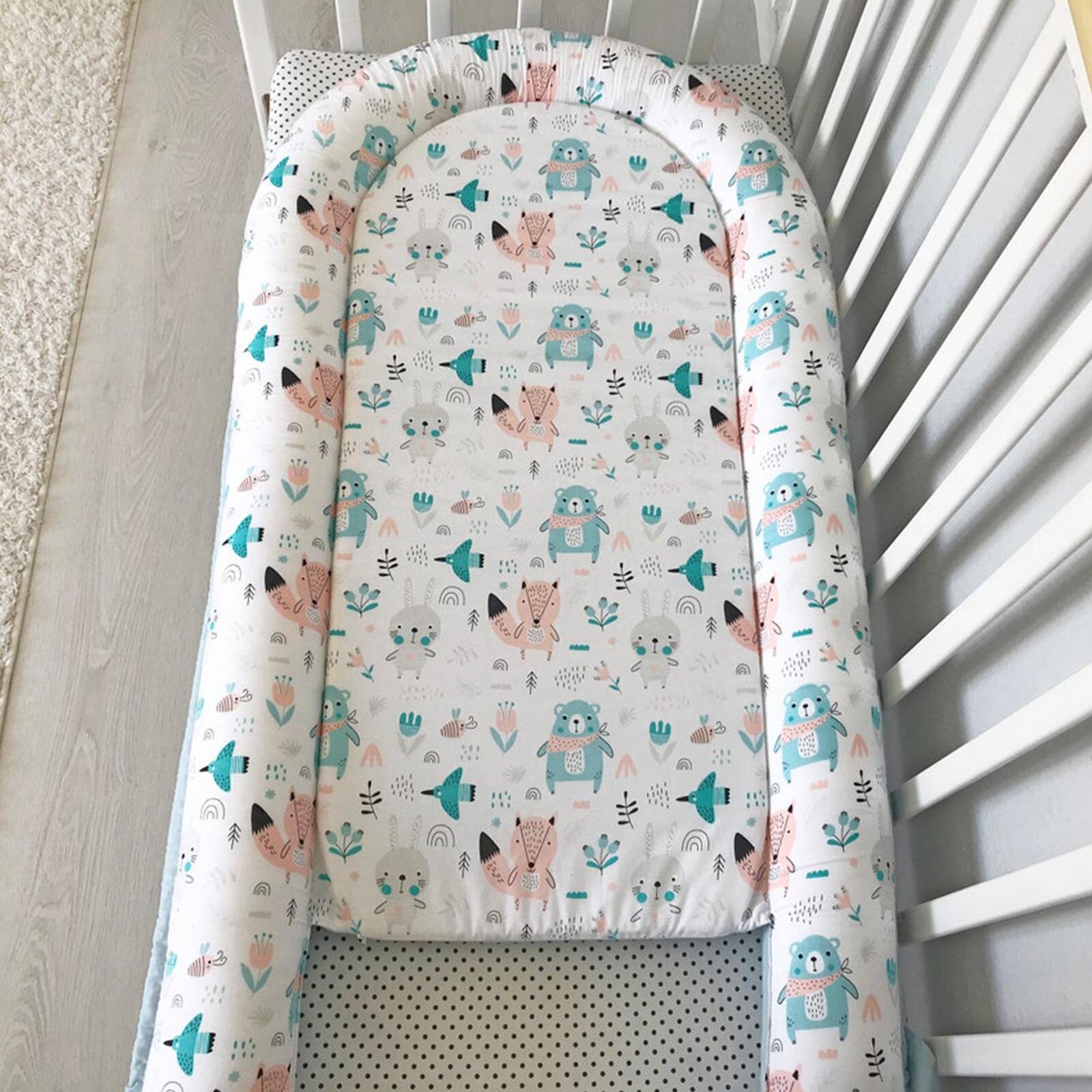 Ayıcık Figürlü Premium Babynest – Bebeğiniz İçin Renkli ve Rahat Tasarım