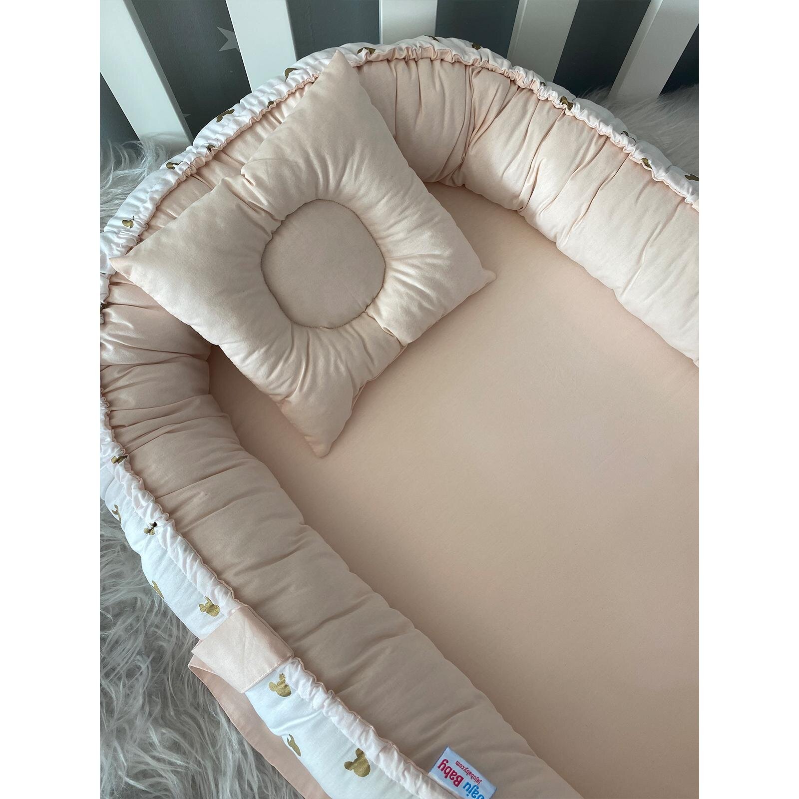 Gold Micky Somon Lüx Babynest Anne Yanı Yatak