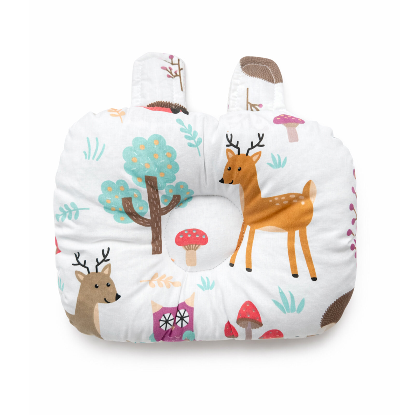 Orman Desenli 20x25 cm Düzleşme Önleyici Bebek Kafa Yastığı (0–12 Ay)