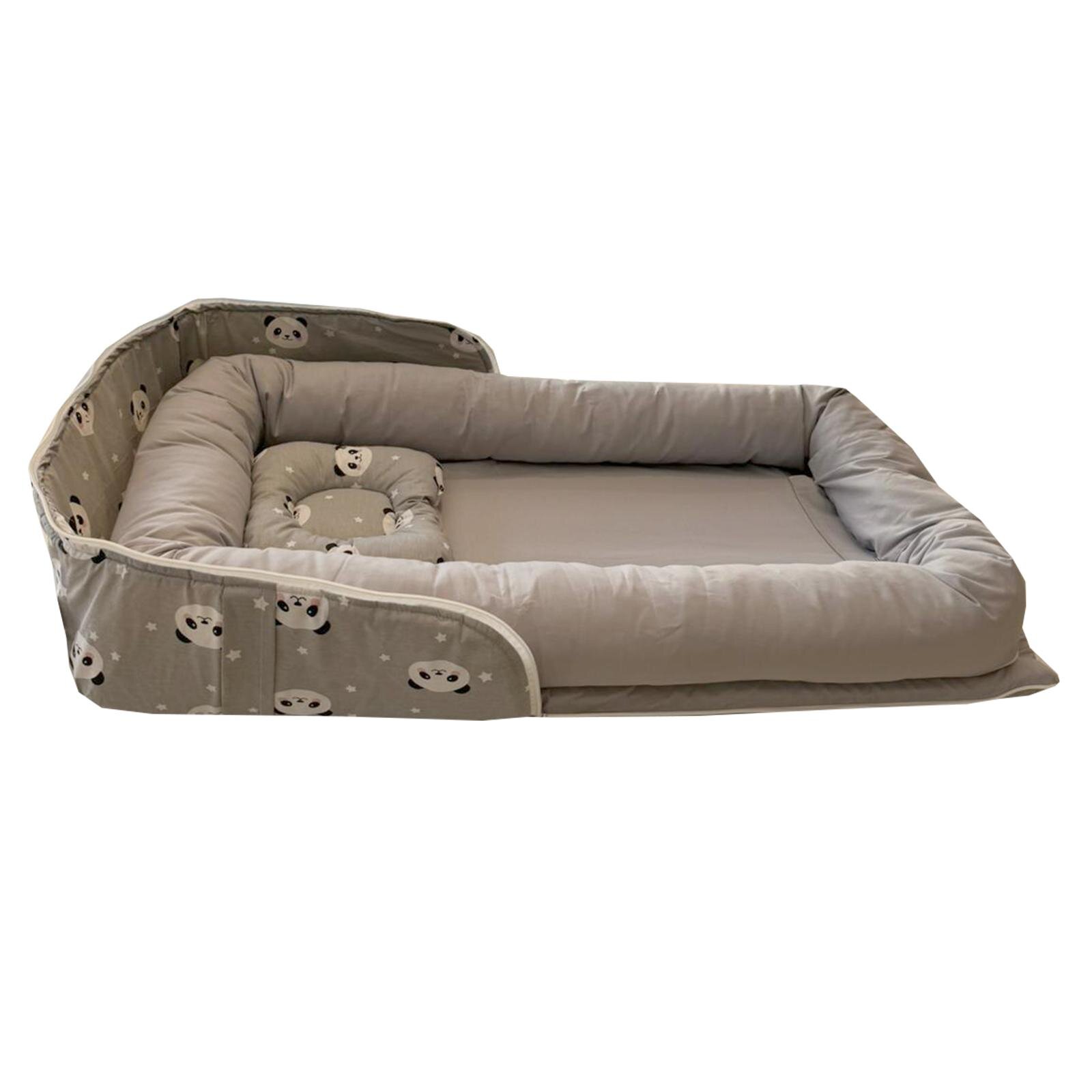 Gri Panda Çantalı Taşıma Çantalı Bebek Babynesti – Yumuşak ve Ergonomik Tasarım